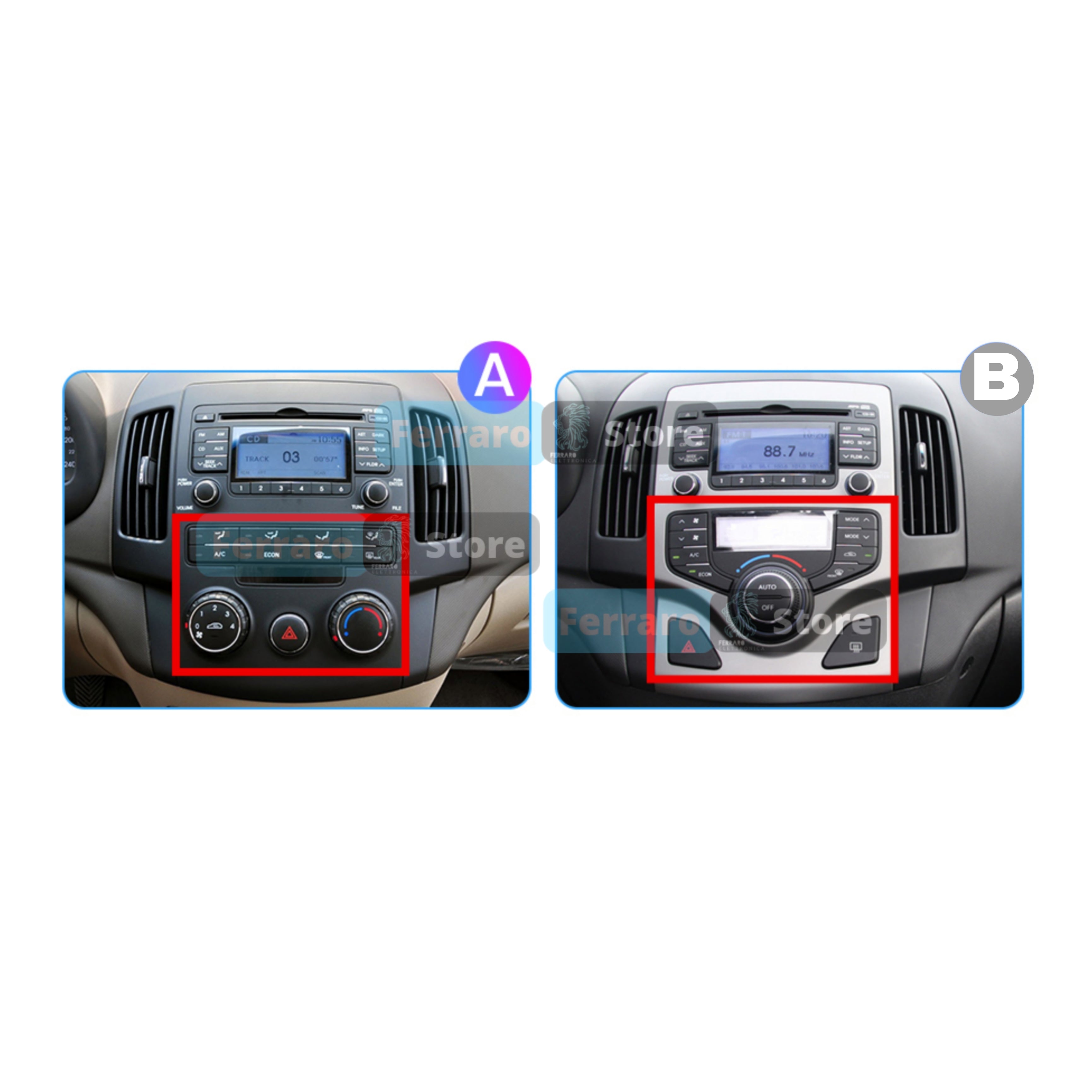 Autoradio per Hyundai i30 9" 2K | 2006-2011 | Android | Bluetooth | CarPlay | Android Auto | 12/256GB Ram