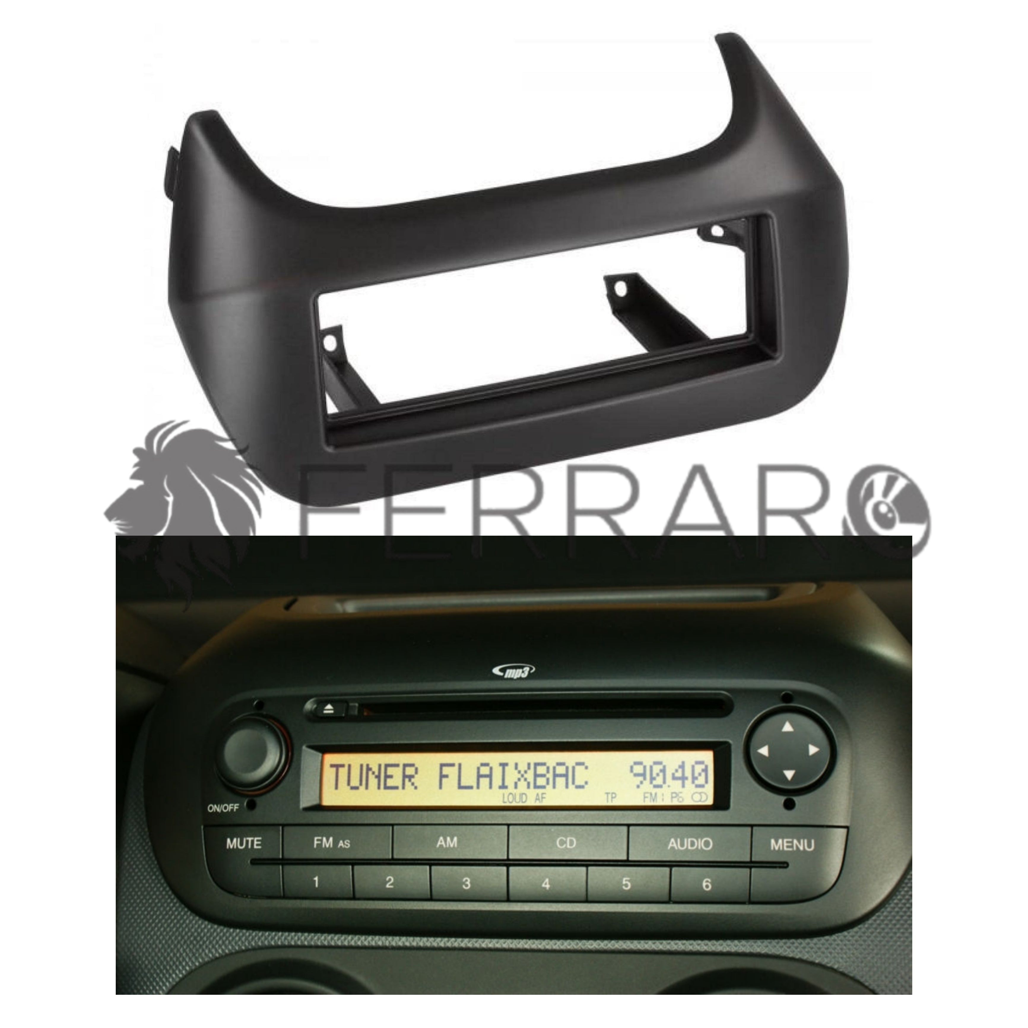 MASCHERINA AUTORADIO 1 DIN CON CASSETTO FIAT QUBO DAL 2009 IN POI. GRIGIO SCURO MASCHERINA AUTORADIO 1 DIN CON CASSETTO FIAT QUBO DAL 2009 IN POI. GRIGIO SCURO