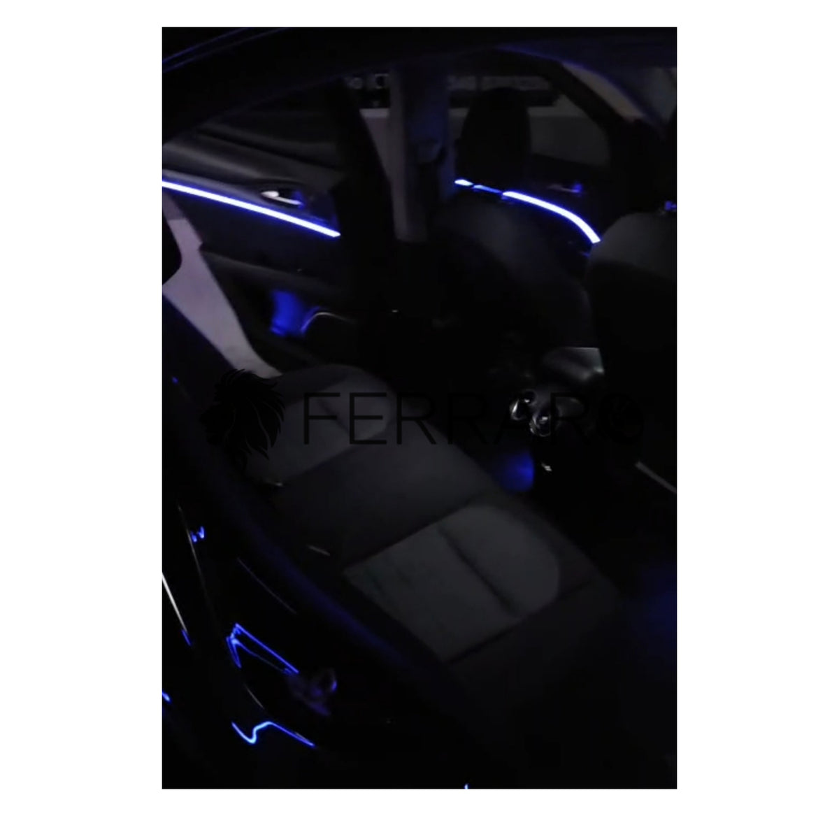 Ambient Light per Alfaromeo Giulia, Stelvio, Universale, Luci Ambiente con Comando da App, RGB Led, Led Dinamico