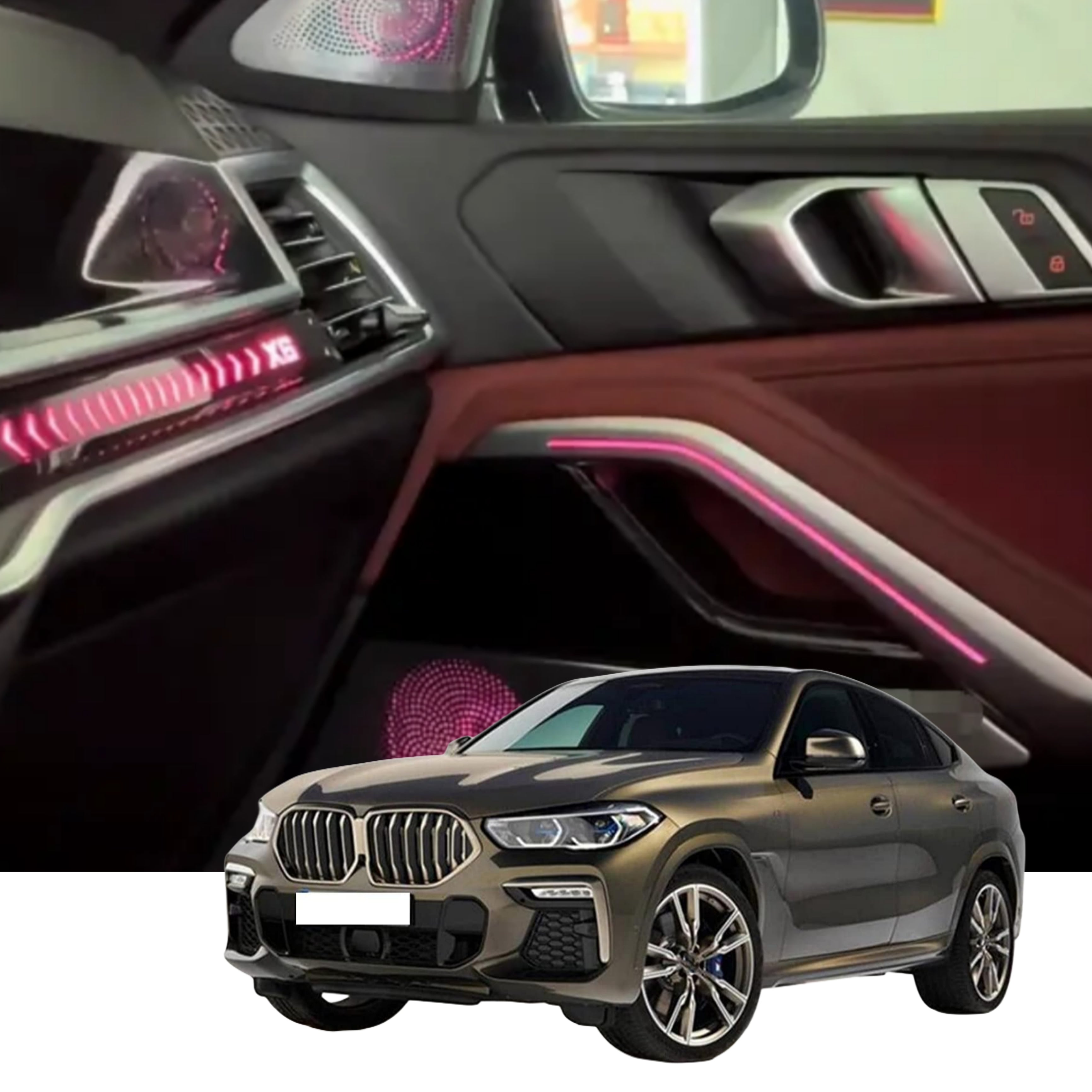 Ambient Light per BMW X6 G06, 64 Colori RGB