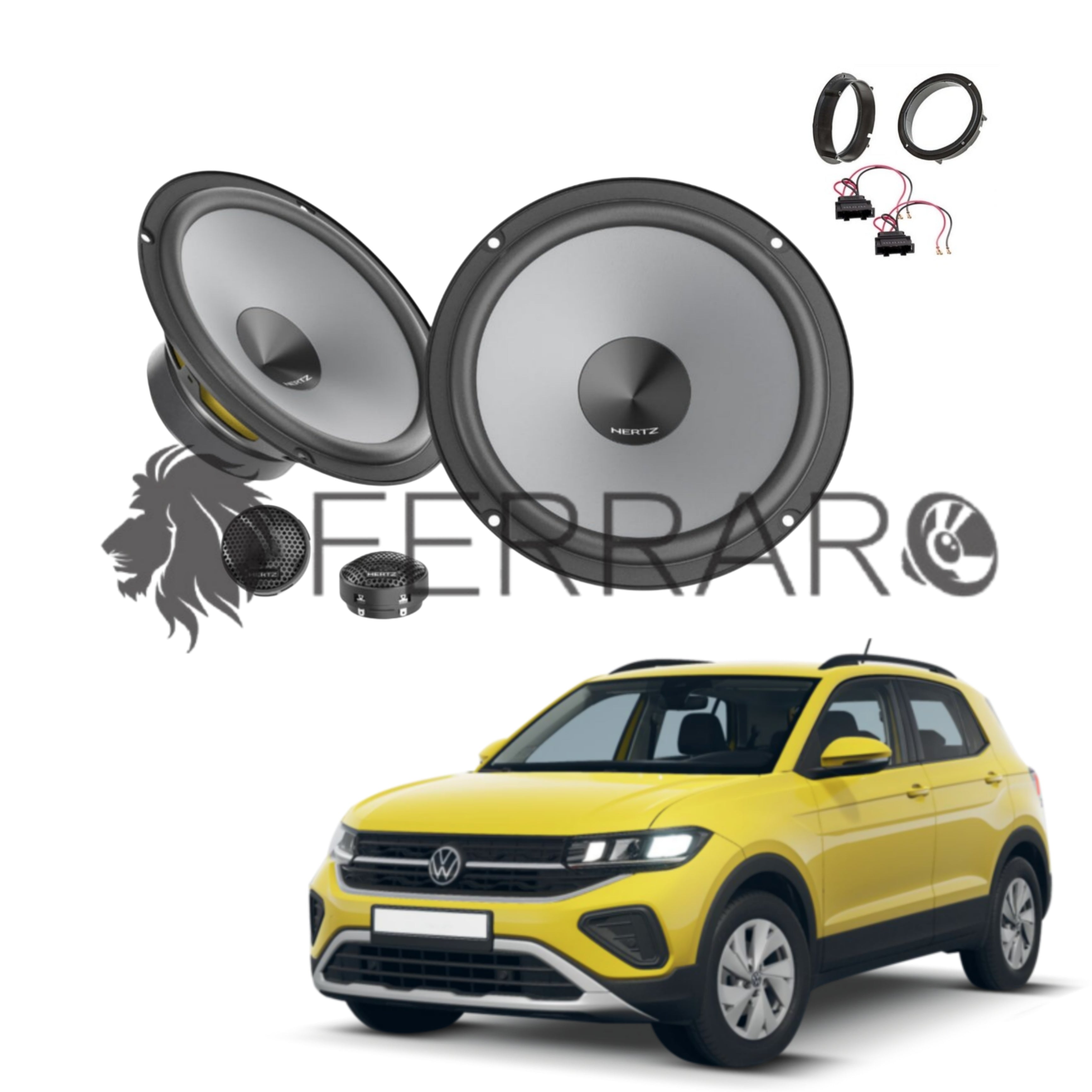Hertz Kit 4 Casse | K 165 | Anteriori | VW T-Cross (Dal 2018>)