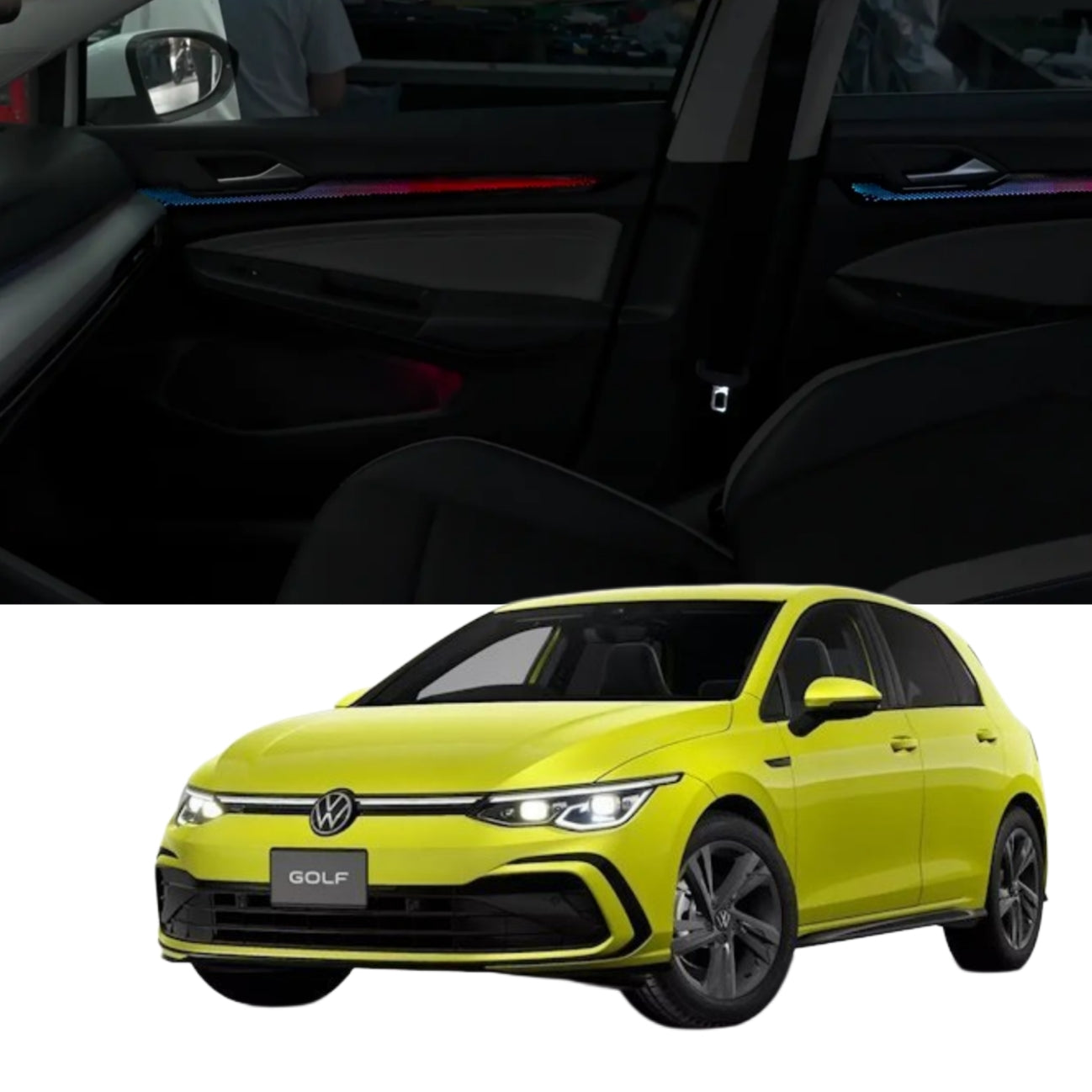 Ambient Light per Volkswagen VW Golf 8, Mk8 (2021+), 64 Colori RGB