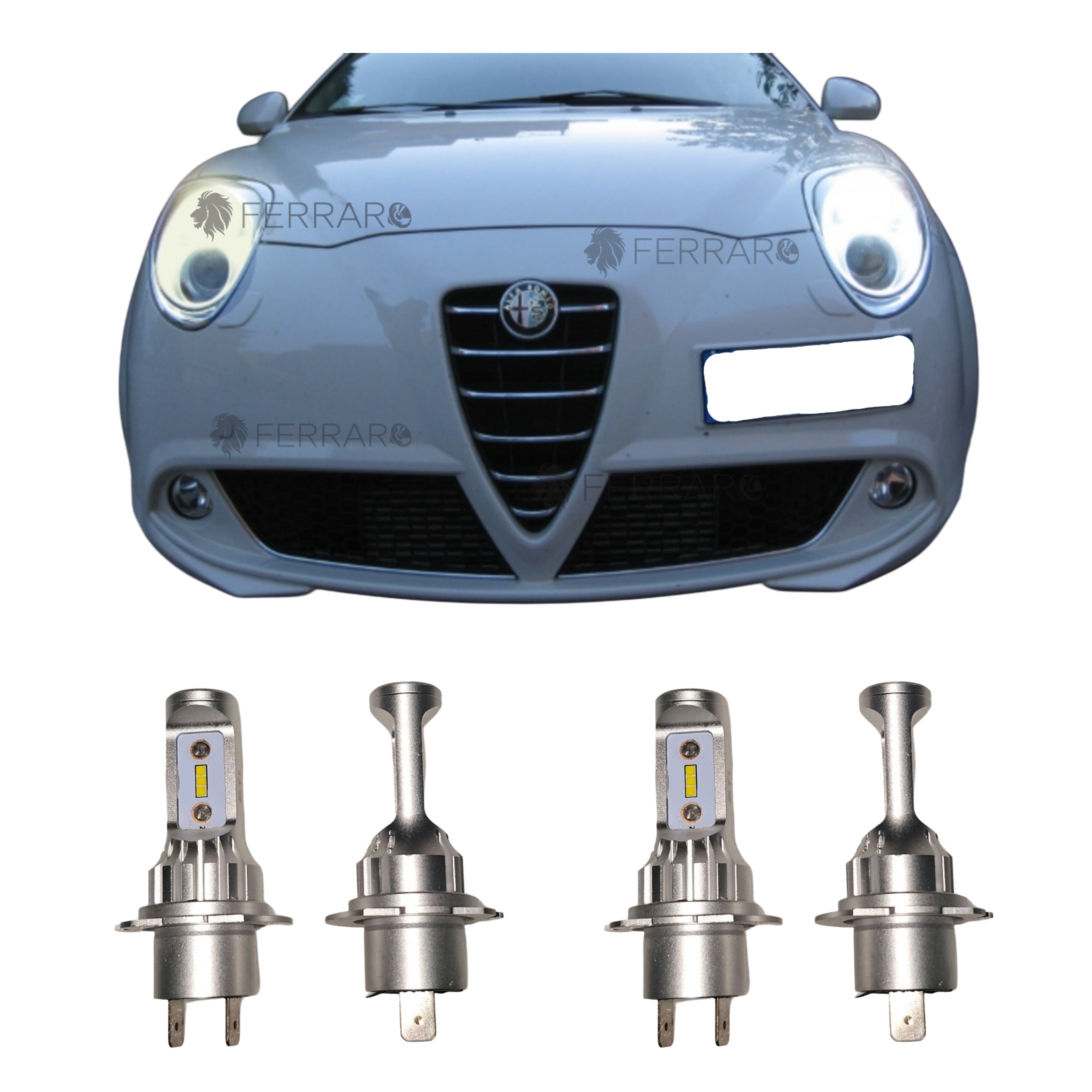 Conversione Fari FULL LED | AlfaRomeo Mito | Led H7 + Led H7