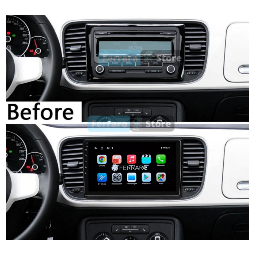 Autoradio per Volkswagen Beetle, Maggiolino 9" | 2011-2019 | Android | Bluetooth | CarPlay | Android Auto | 2GB/4GB/6GB/8GB Ram