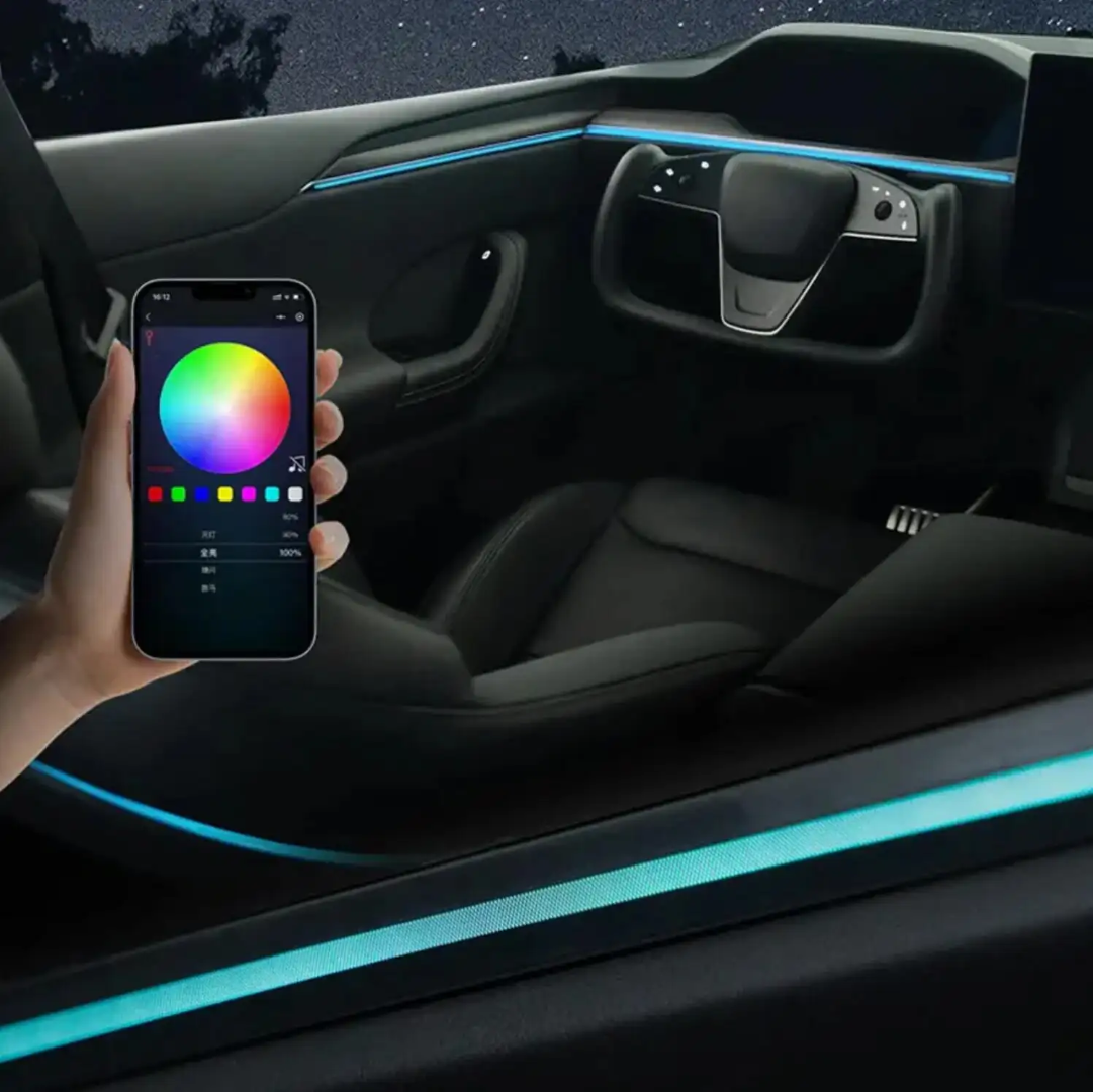 Ambient Light per Tesla Model X (2022+), 128 Colori RGB