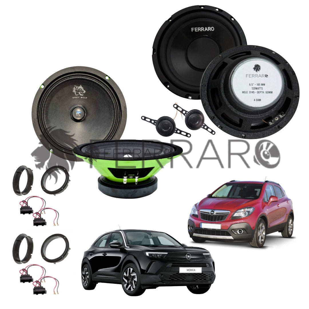 FerraroStore Kit 6 Altoparlanti | PV165.3 | ASK-165.2 | Ant/Post | Opel Mokka (2012-2024)