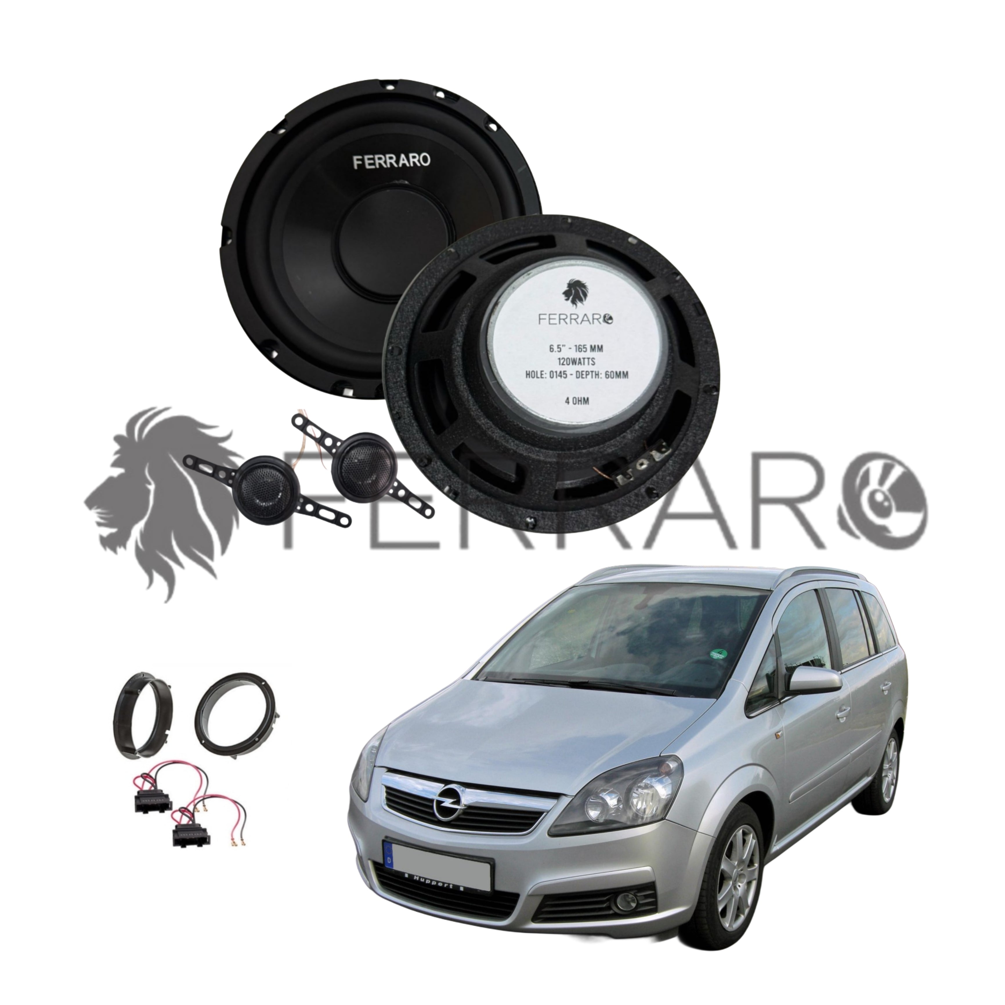 FerraroStore Kit 2 Altoparlanti | ASK-165.2 | Anteriore | Opel Zafira B (2005-2014)