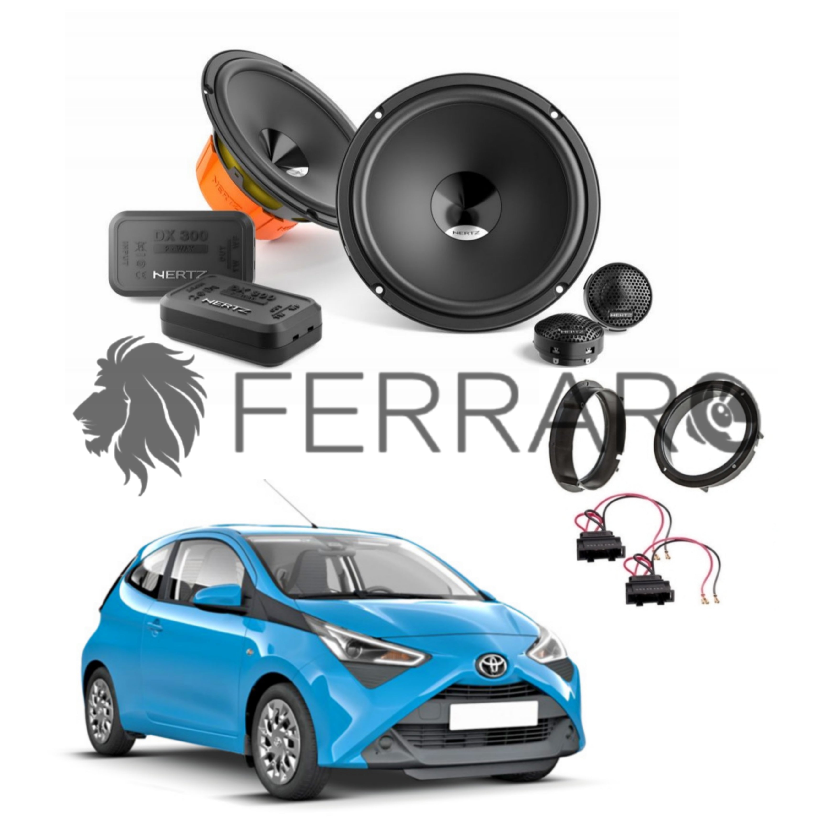 Hertz Kit 4 Casse | DSK 165.3 | Anteriori | Toyota Aygo (Dal 2014>)