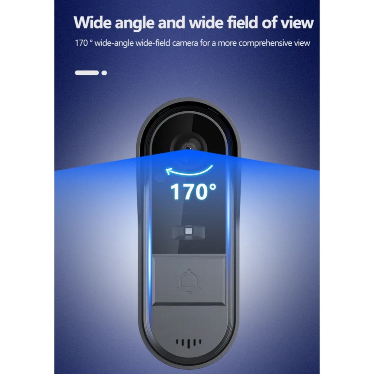 Videocitofono Smart Wifi, Audio, Monitor 4.3", Batteria Ricaricabile