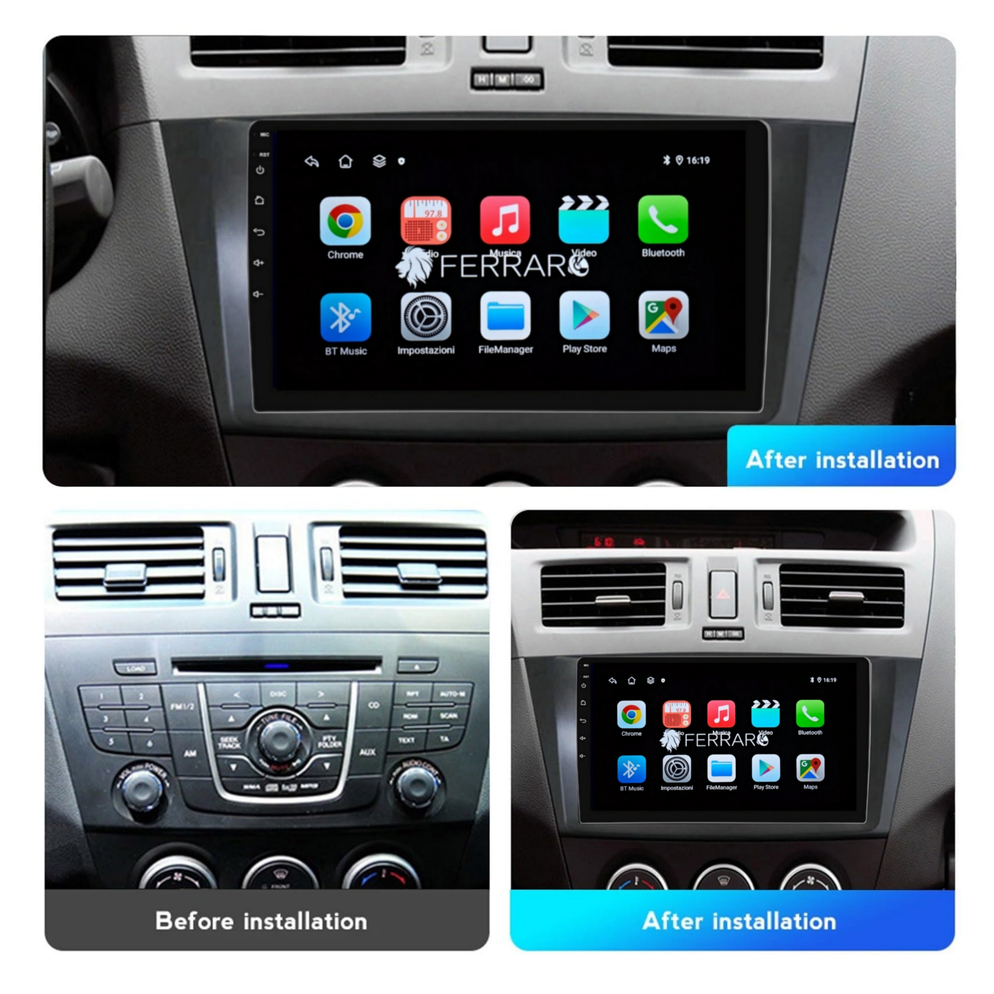 Autoradio per Mazda 5 9" | 2010-2015 | Android | Bluetooth | CarPlay | Android Auto | 2GB/4GB/6GB/8GB Ram