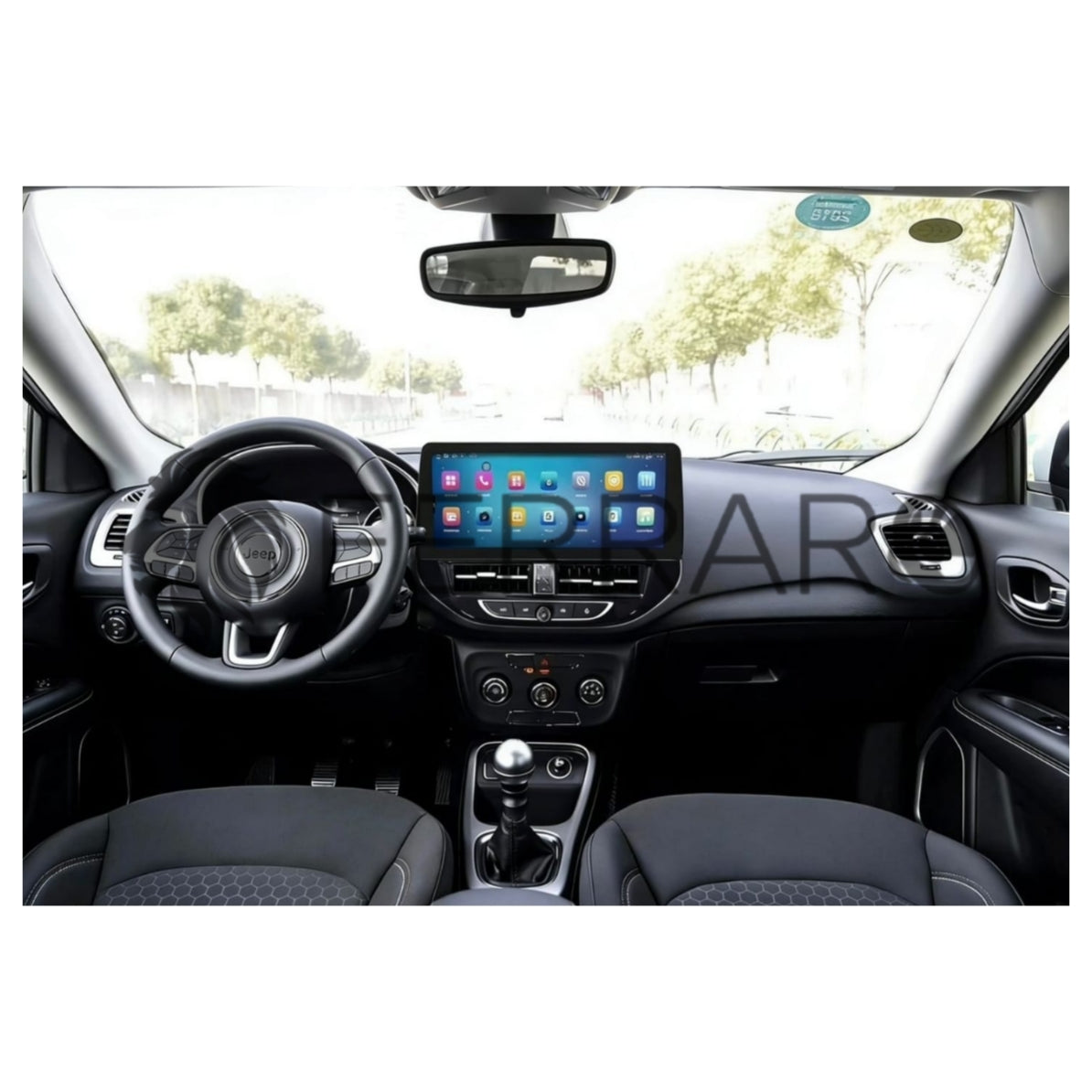 Autoradio per Jeep Compass 12.3" | Dal 2021> | Android | Bluetooth | CarPlay | Android Auto | 4/64GB Ram