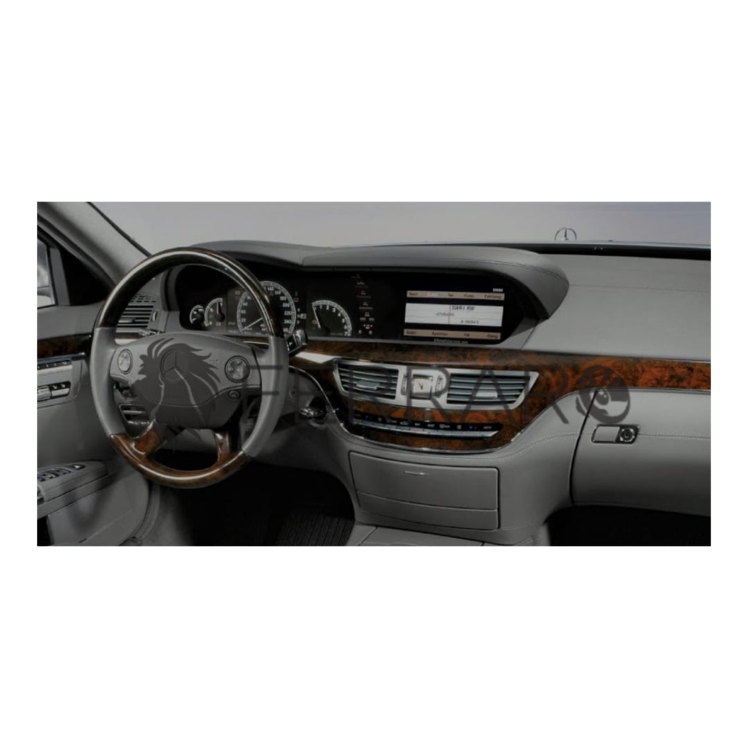 Autoradio per Mercedes Classe S W221, S320, 12.3" + 12.3" | 2005-2013 | Android | Bluetooth | CarPlay | Android Auto | 8/128GB Ram