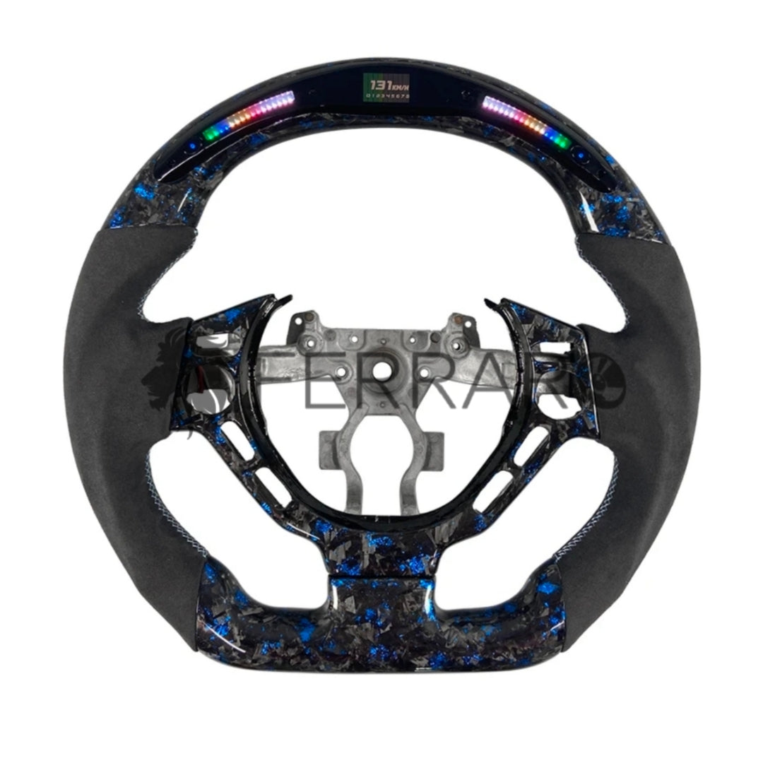 Volante Sportivo per Nissan R35, GTR, 370Z, Z34, 350Z, Patrol Y62, Carbonio, Customizzato in Pelle
