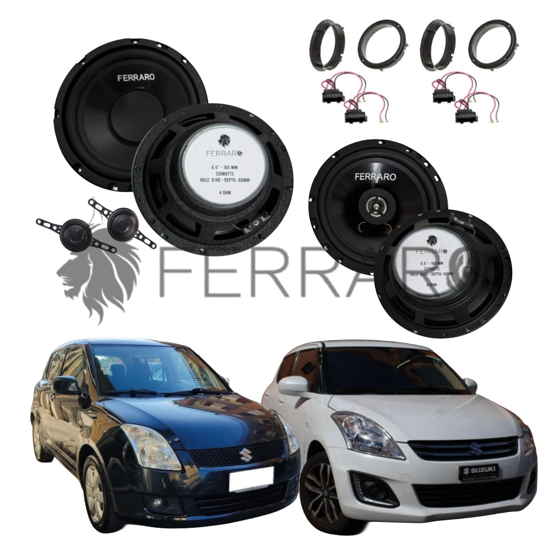 FerraroStore Kit 6 Altoparlanti | ASK-165.2 | ASC-652PC | Ant/Post | Suzuki Swift IV | V (2003-2017)