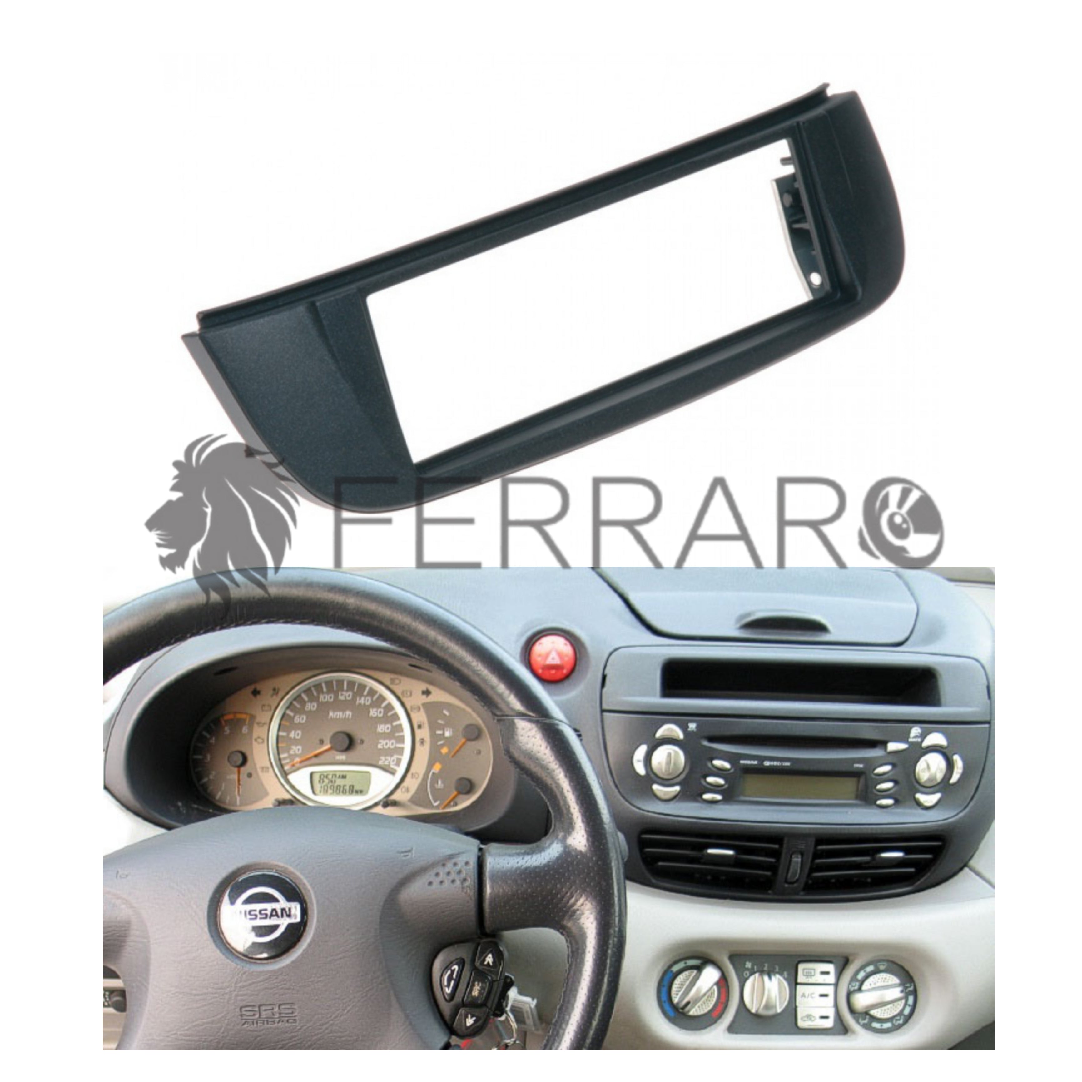 Car Radio Panel, 1DIN, Nissan Almera Tino