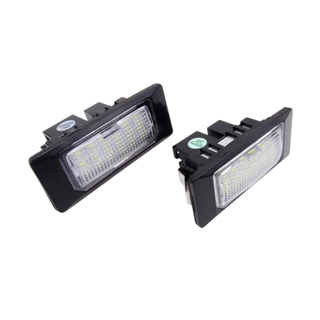 Set Luci Targa a Led per Audi, Volkswagen, (Compatibilità in Descrizione), Plug and Play