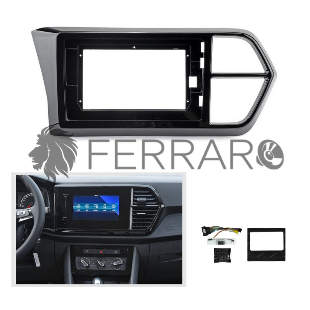 Kit Montaggio Autoradio 9"Pollici Volkswagen Jetta VS5 (2019>) Mascherina, Cablaggio Autoradio Android