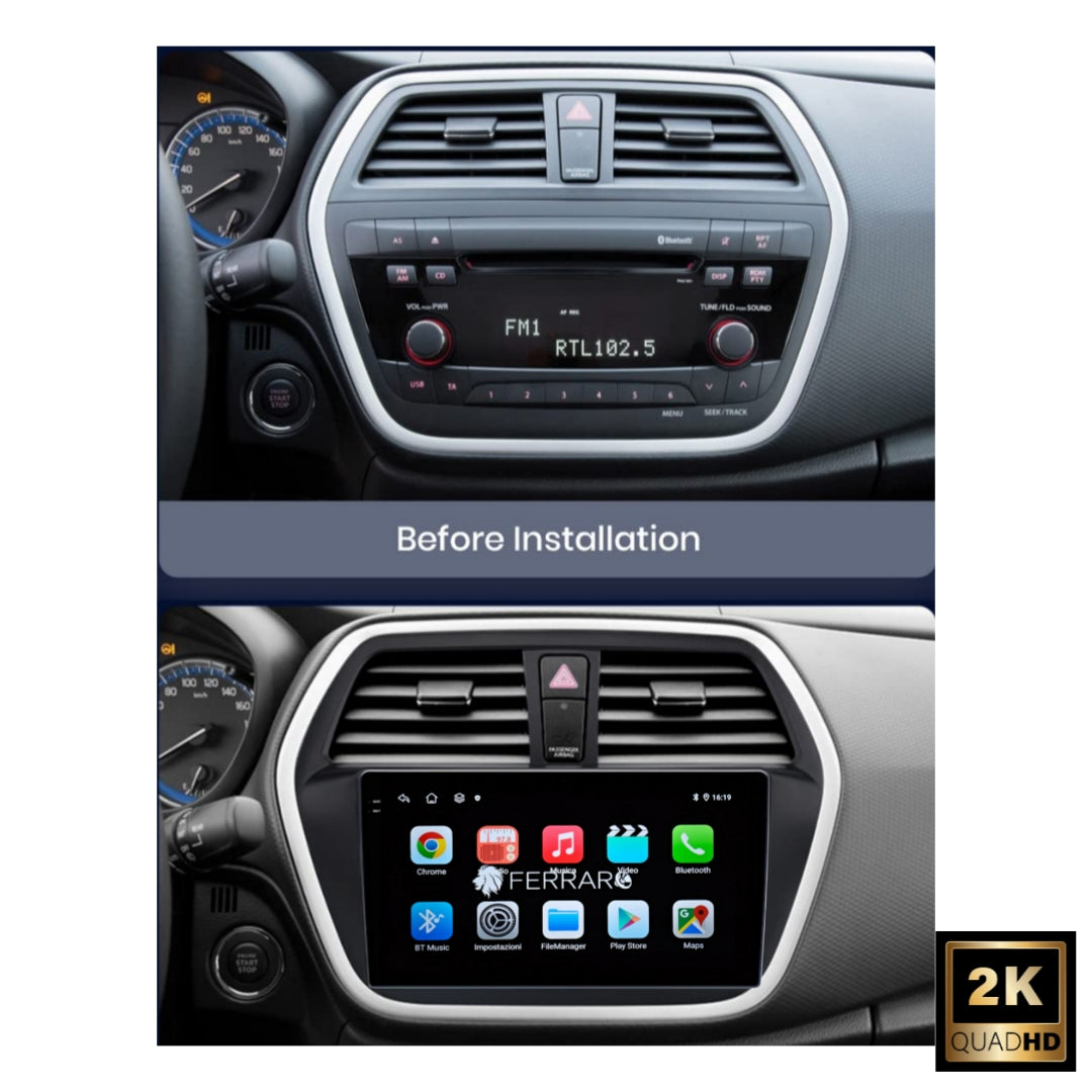 Autoradio per Suzuki SX4 S-Croos 9" 2K | 2012-2016 | Android | Bluetooth | CarPlay | Android Auto | 12/256GB Ram