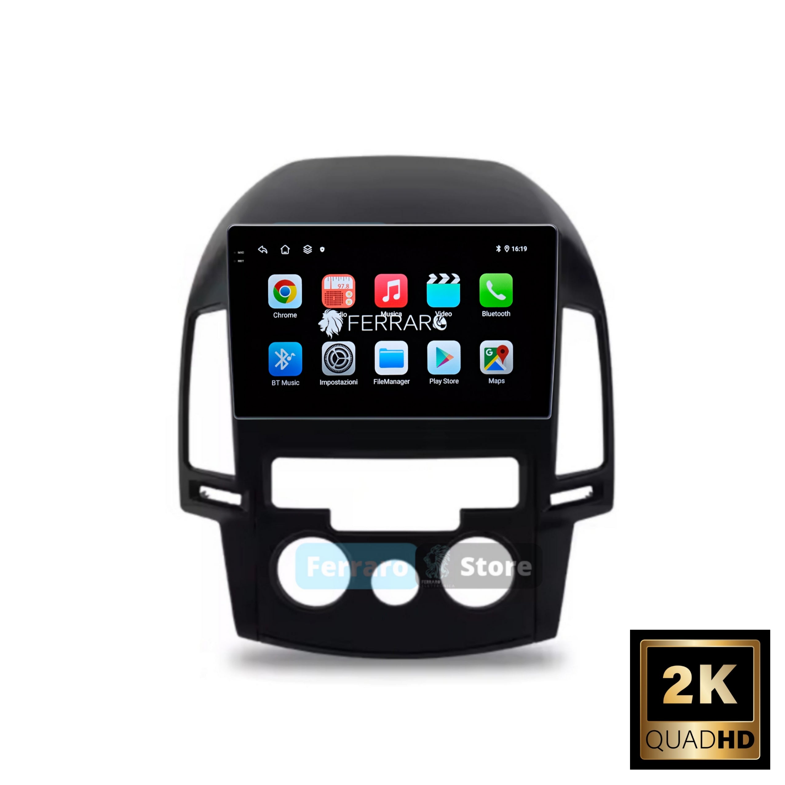 Autoradio per Hyundai i30 9" 2K | 2006-2011 | Android | Bluetooth | CarPlay | Android Auto | 12/256GB Ram