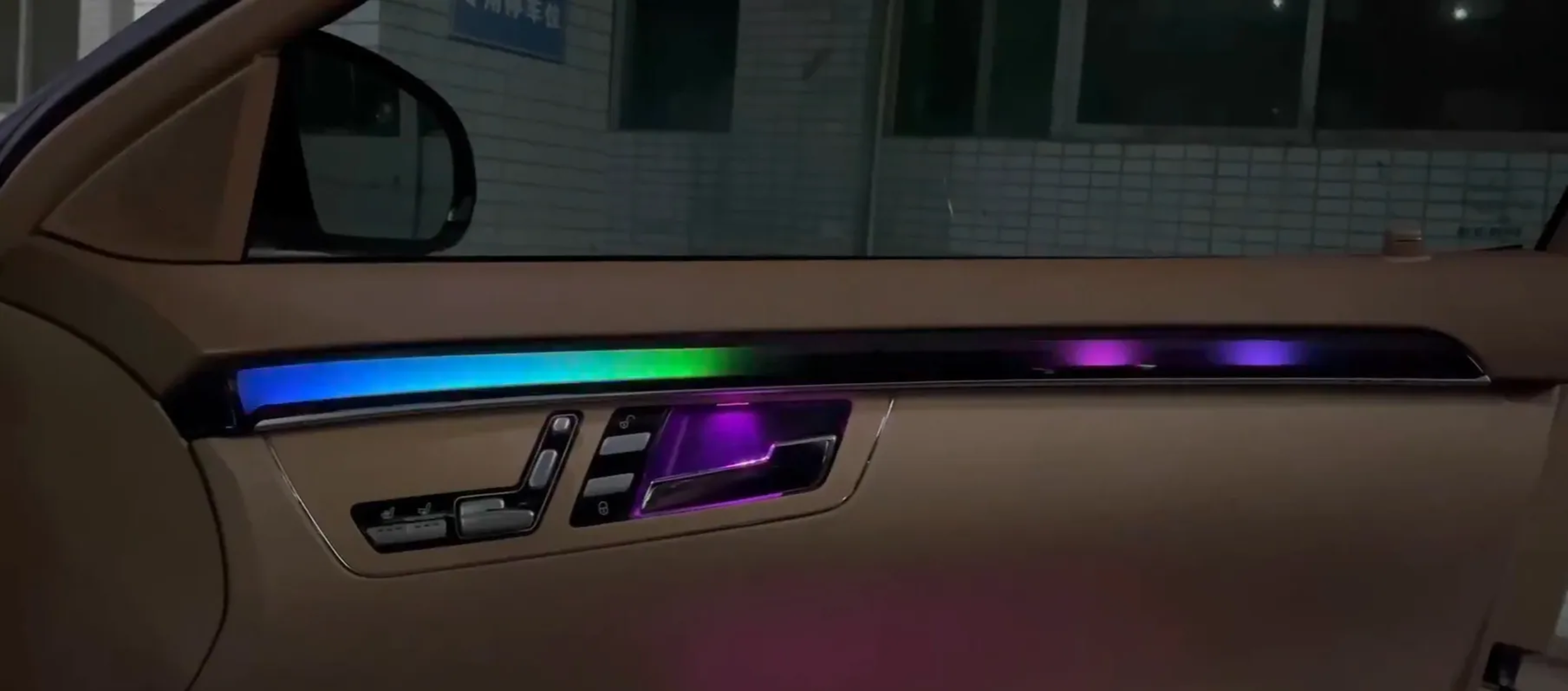 Ambient Light per Mercedes Classe S W221 (2005-2013), 64 Colori RGB
