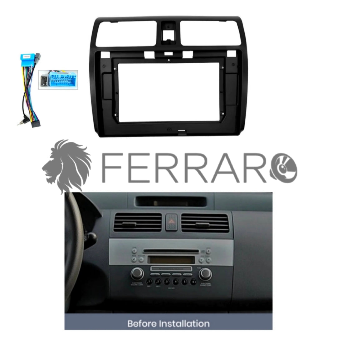 Kit Montaggio Autoradio 10.1"Pollici Suzuki Swift (2004-2010) Mascherina, Cablaggio Autoradio Android