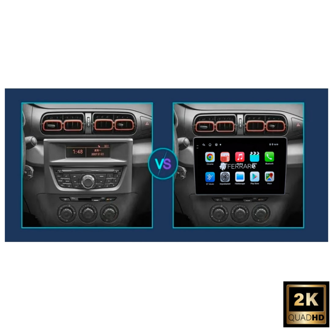 Autoradio per Citroen C3-XR (2019-2020) 9" 2K, Android, Bluetooth, CarPlay, Android Auto, 12/256GB Ram
