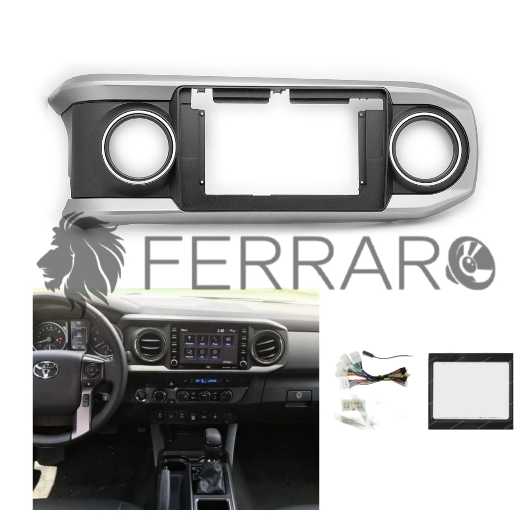 Kit Montaggio Autoradio 10.1"Pollici Toyota Tacoma (2015-2023) Mascherina, Cablaggio Autoradio Android