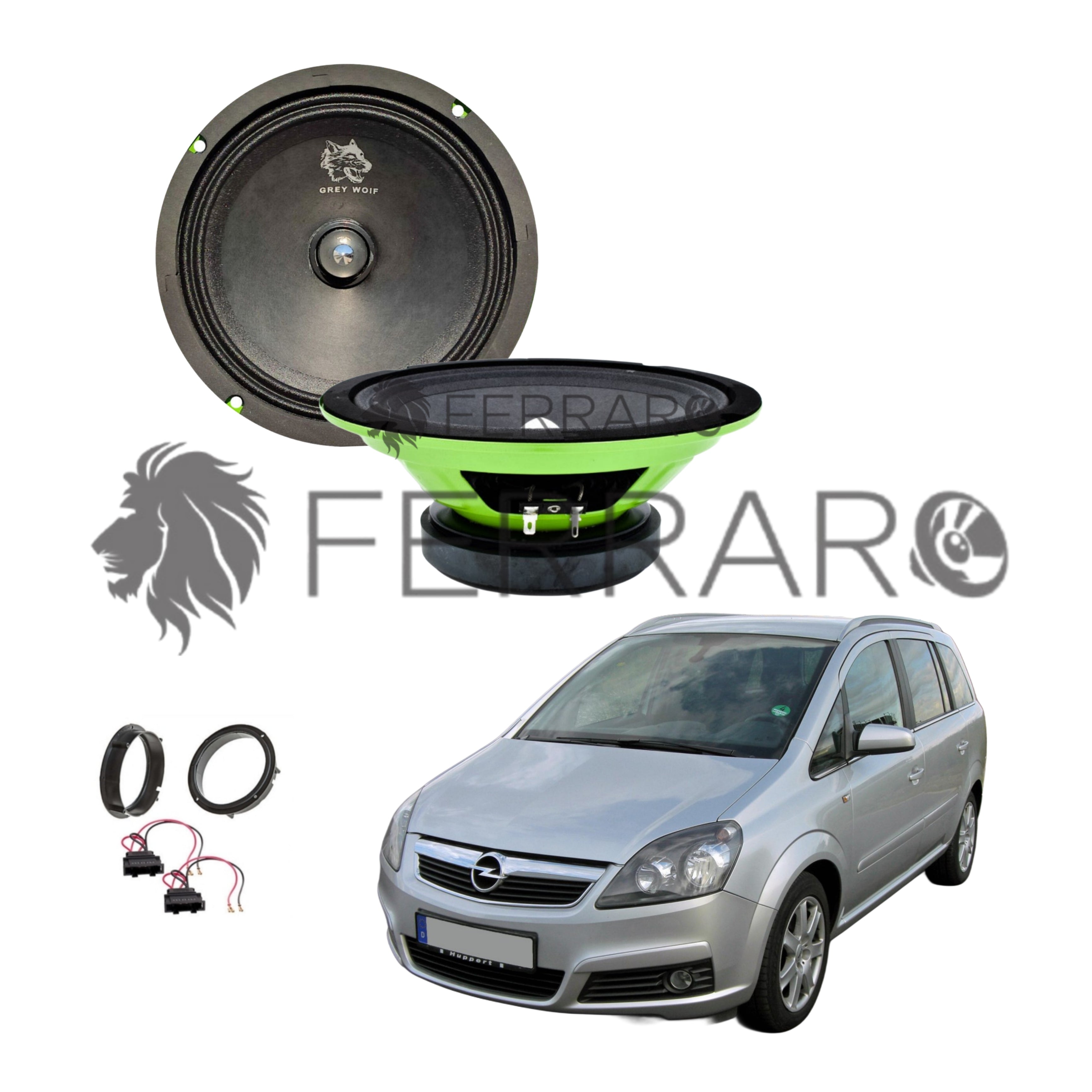 FerraroStore Kit 2 Altoparlanti | PV165.3 | Anteriori | Opel Zafira B (2005-2014)