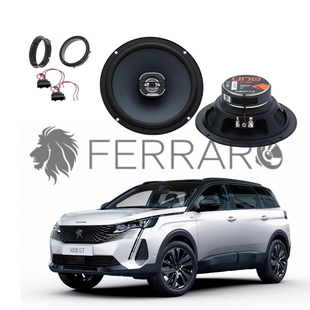 Hertz Kit 2 Casse | X 165 | Anteriore | Peugeot 5008 2ª Serie (Dal 2016>)
