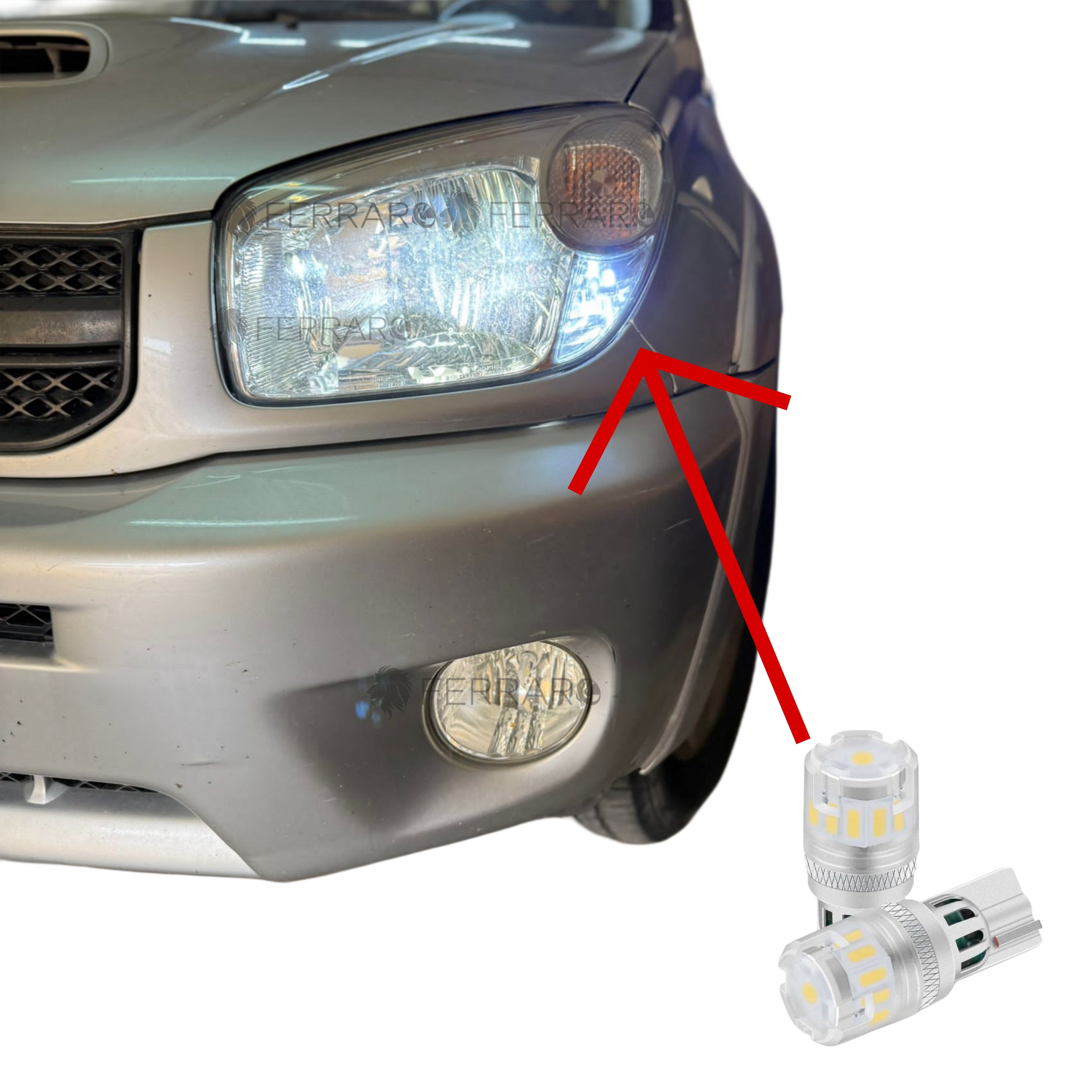 Conversione Fari LED | Toyota RAV4 (2000-2006) | Led Posizione T10