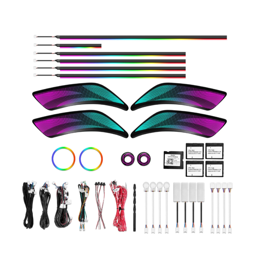 Ambient Light per BMW Serie 1 F20 (2011-2018), 64 Colori RGB