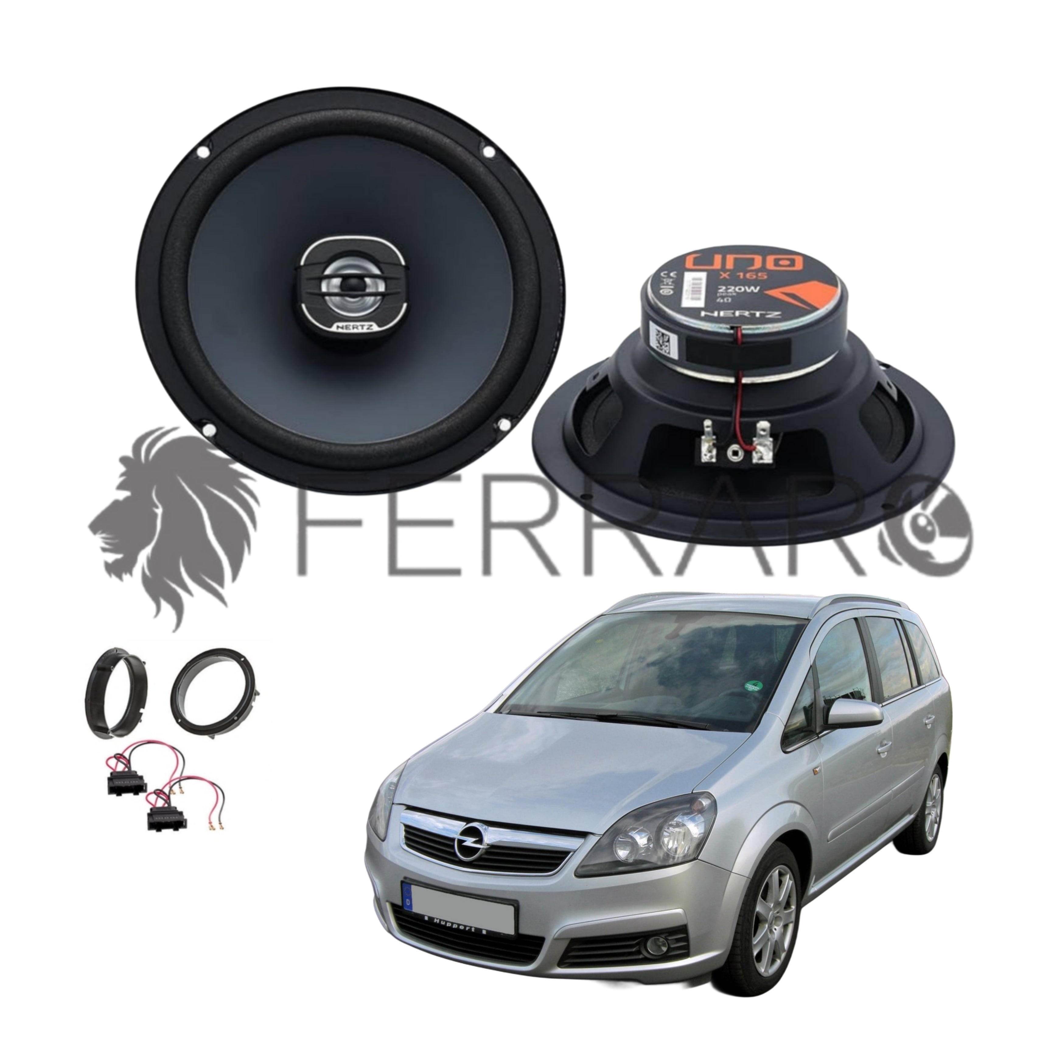 Hertz Kit 2 Casse | X 165 | Anteriori | Opel Zafira B (2005-2014)