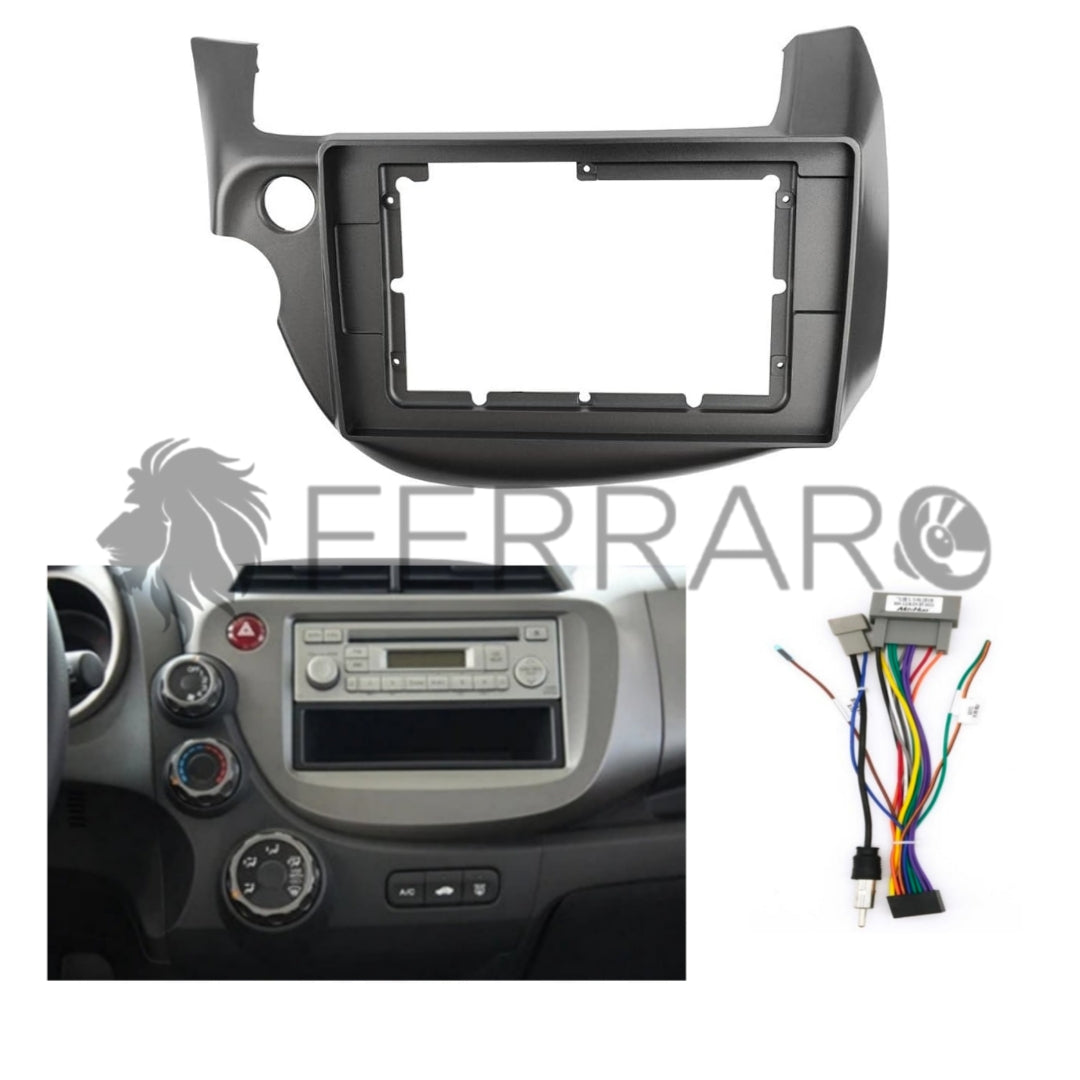 Kit Montaggio Autoradio 9"Pollici Honda Jazz (2008-2015) Mascherina, Cablaggio Autoradio Android