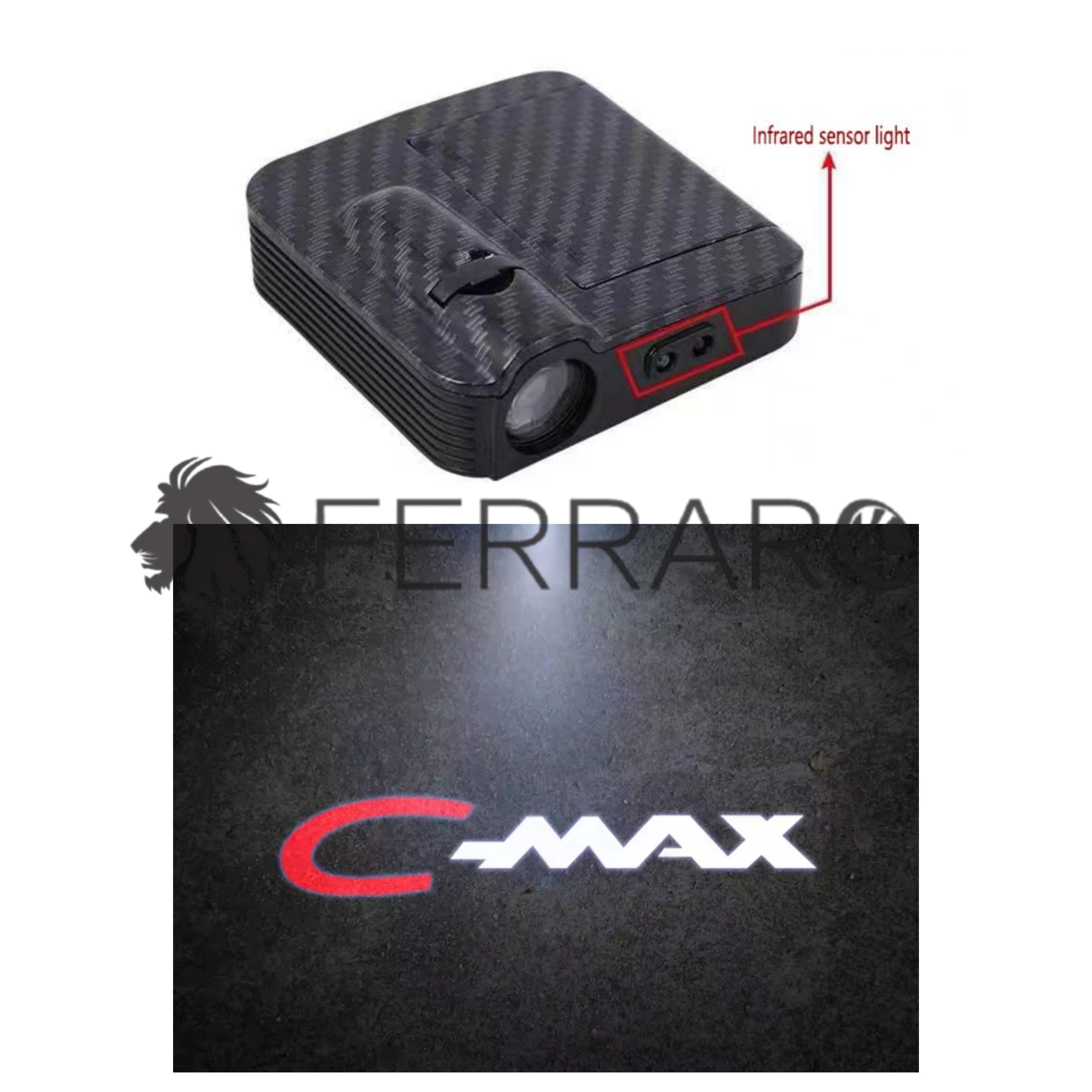 Luce Cortesia Ford C-Max | Universale | Adesivo | Batteria (NO INCL.)