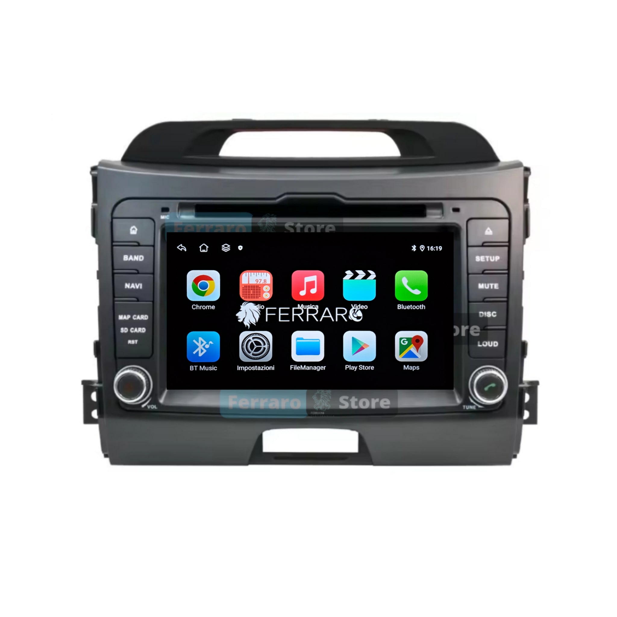 Autoradio per Kia Sportage 3 7" | 2010-2018 | Android | Bluetooth | CarPlay | Android Auto | 4GB/8GB Ram