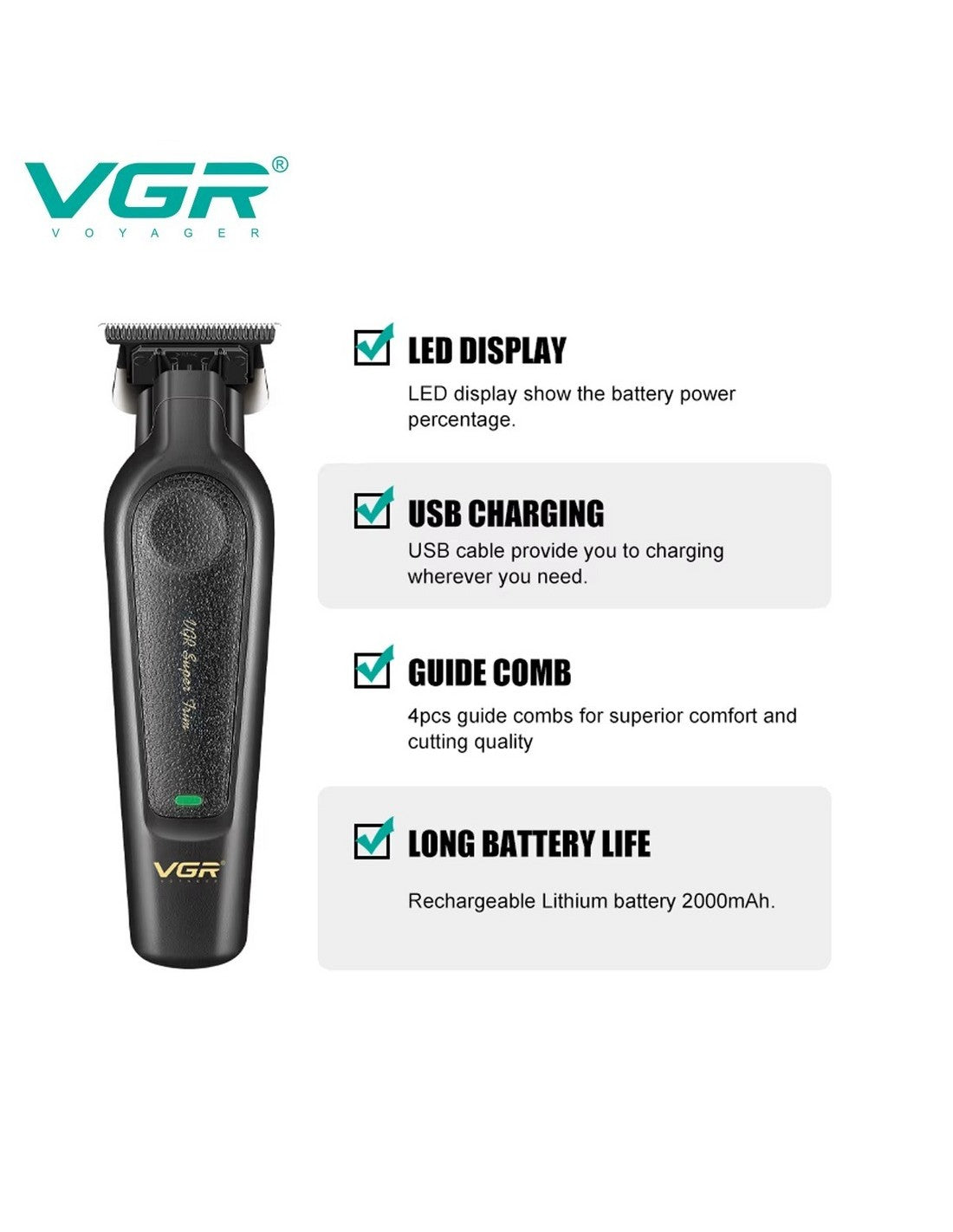 VGR Trimmer, Rifiniture, Accessori V-995
