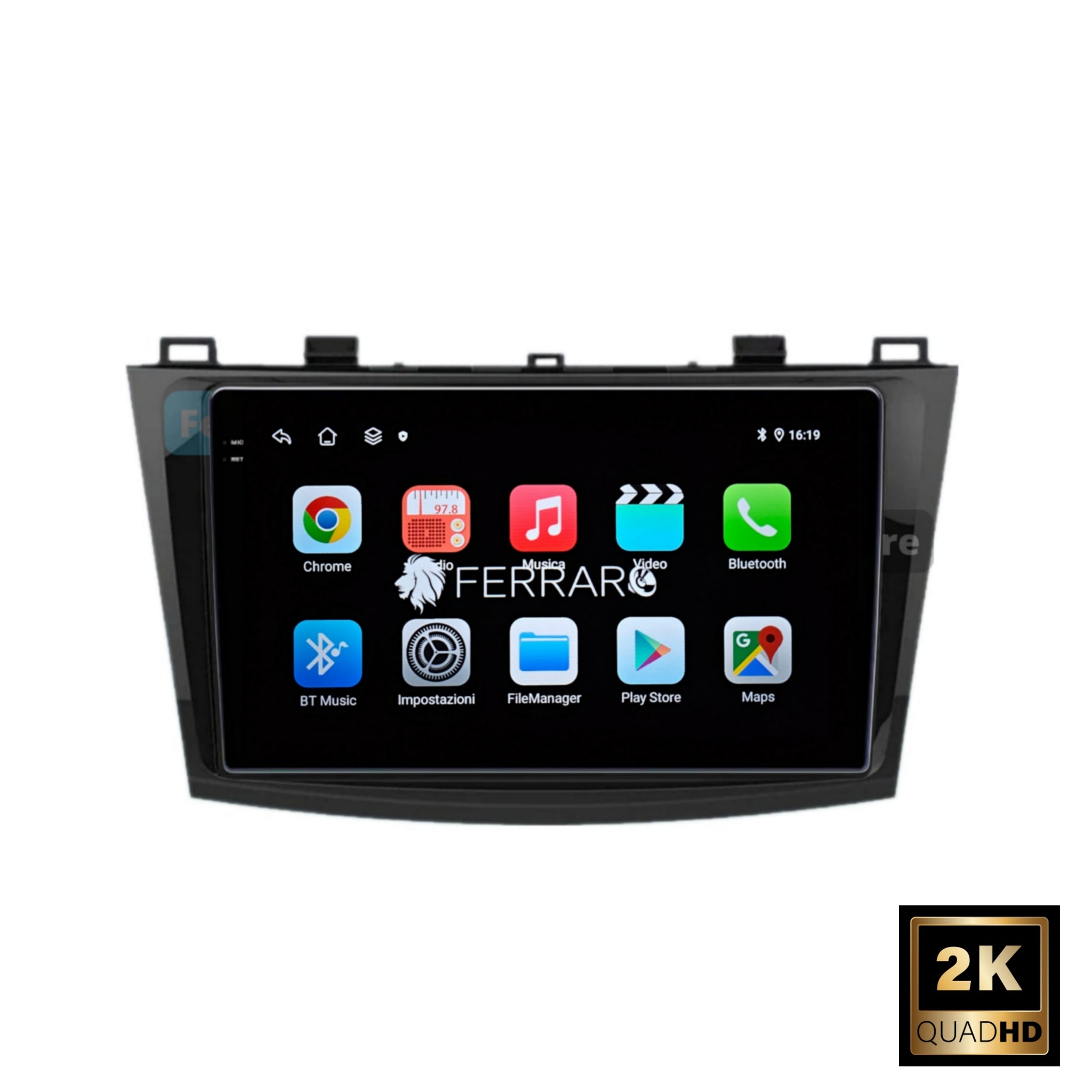 Autoradio per Mazda 3 9" 2K | 2004-2013 | Android | Bluetooth | CarPlay | Android Auto | 12/256GB Ram