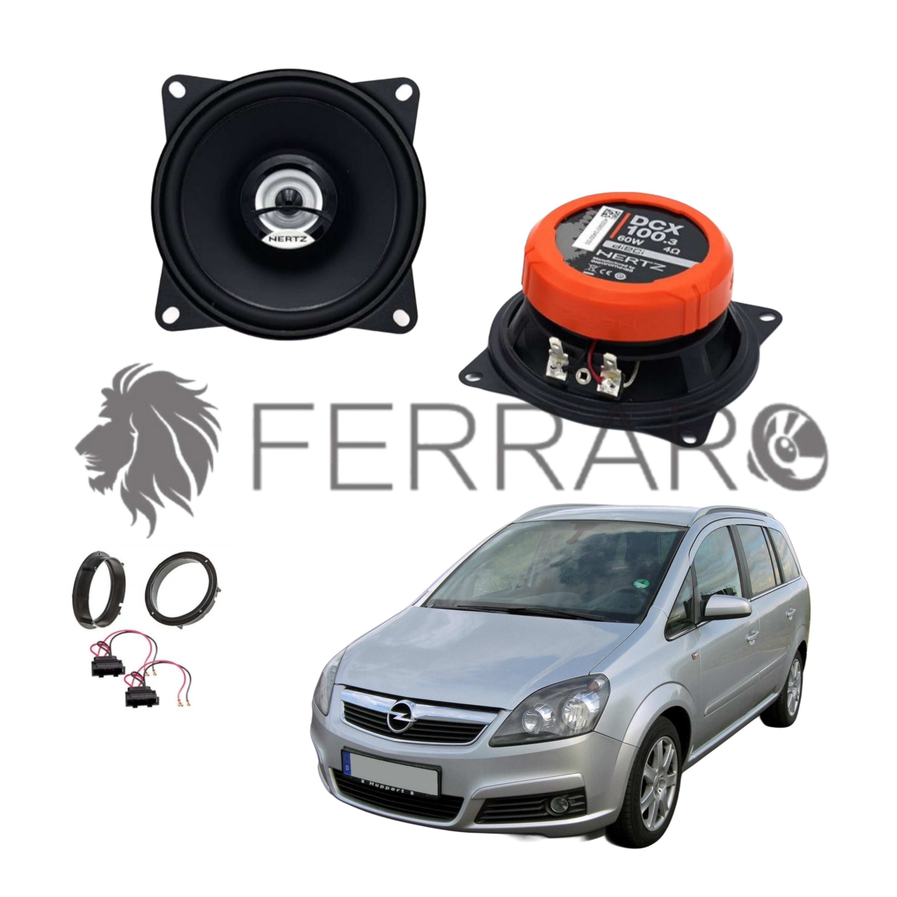 Hertz Kit 2 Casse | DCX 100.3 | Posteriori | Opel Zafira B (2005-2014)