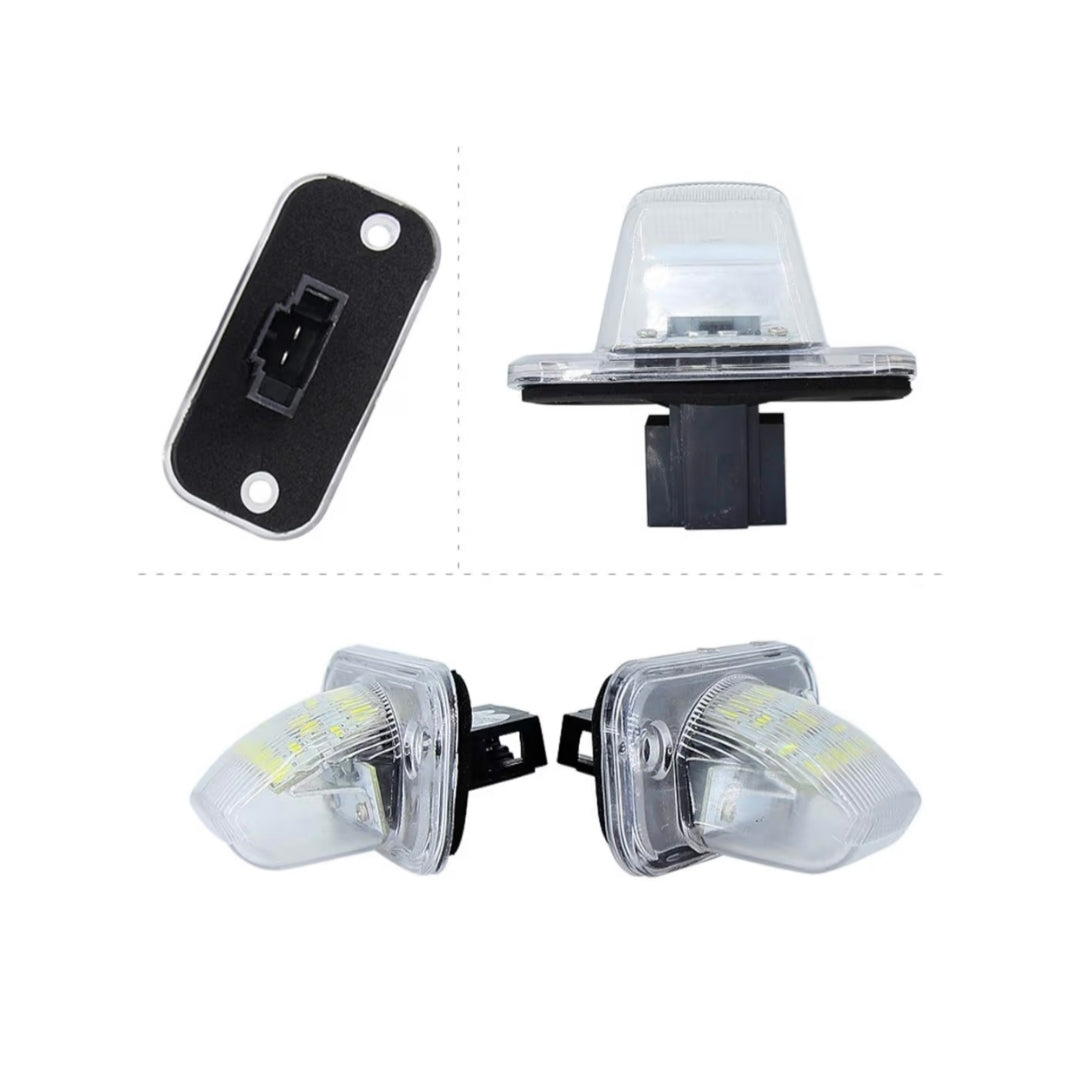 Set Luci Targa a Led per Volkswagen Passat B6, B6, Trasporter (Compatibilità in Descrizione), Plug and Play