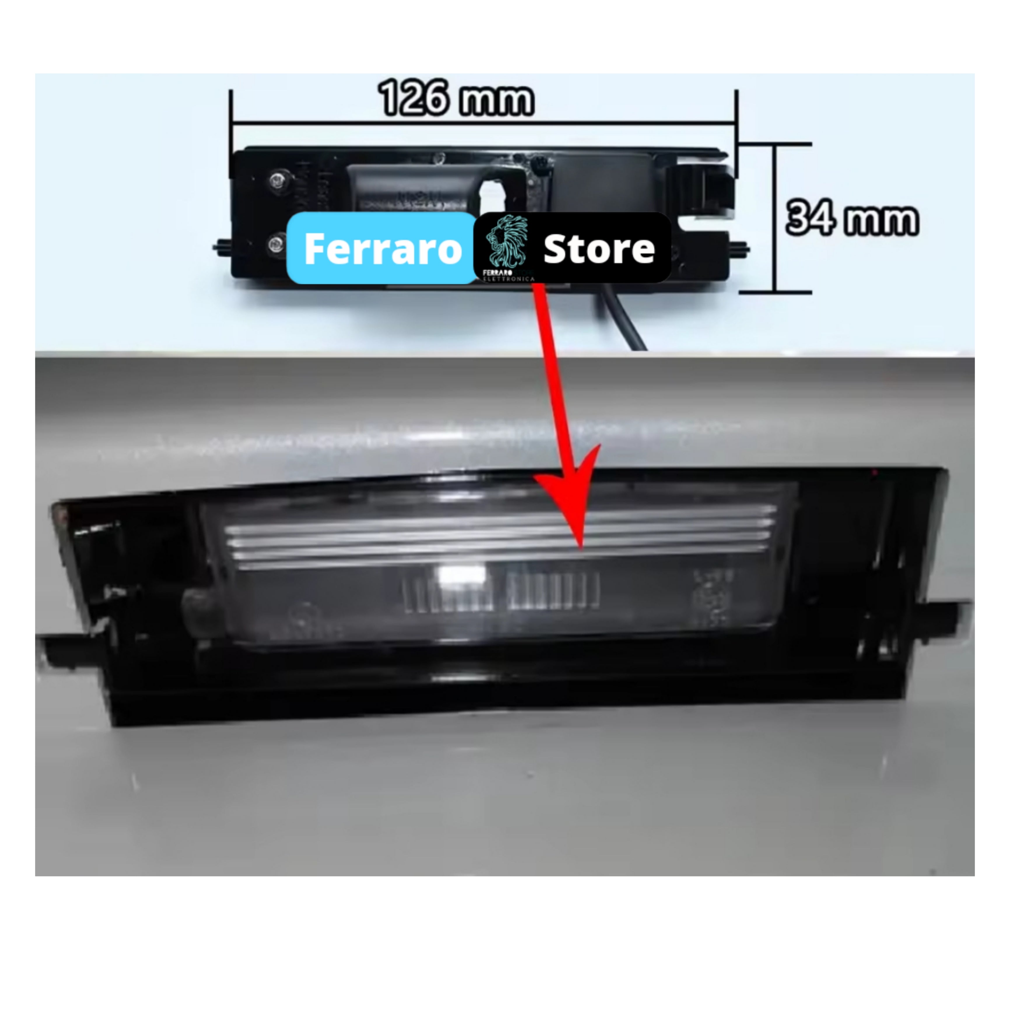 Telecamera Posteriore per Toyota | Citroen | Peugeot | Compatibilità in Descrizione | AHD 1920x1080 | 170° Gradi