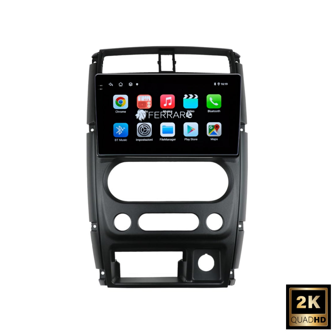 Autoradio per Suzuki Jimny 3 9" 2K | 2005-2019 | Android | Bluetooth | CarPlay | Android Auto | 12/256GB Ram
