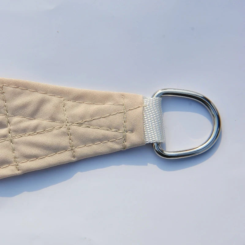 Outsunny Tenda da sole triangolare, Beige, 6x6x6m