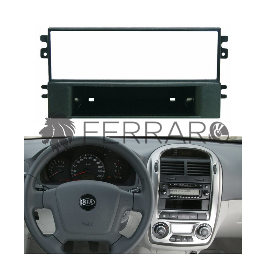 Car Radio Panel, 1DIN, Kia Cerato, 2001 - 2005