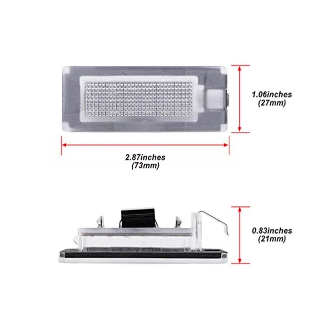 Set Luci Targa a Led per Peugeot Boxer, Citroen Jumper, Lancia y, Musa (Compatibilità in Descrizione), Plug and Play