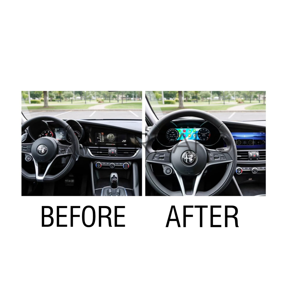 (PRENOTA) Virtual Cockpit 12.3" per Alfaromeo Giulia, Stelvio (2016-2024) HD Ultra, CarPlay e Android Auto