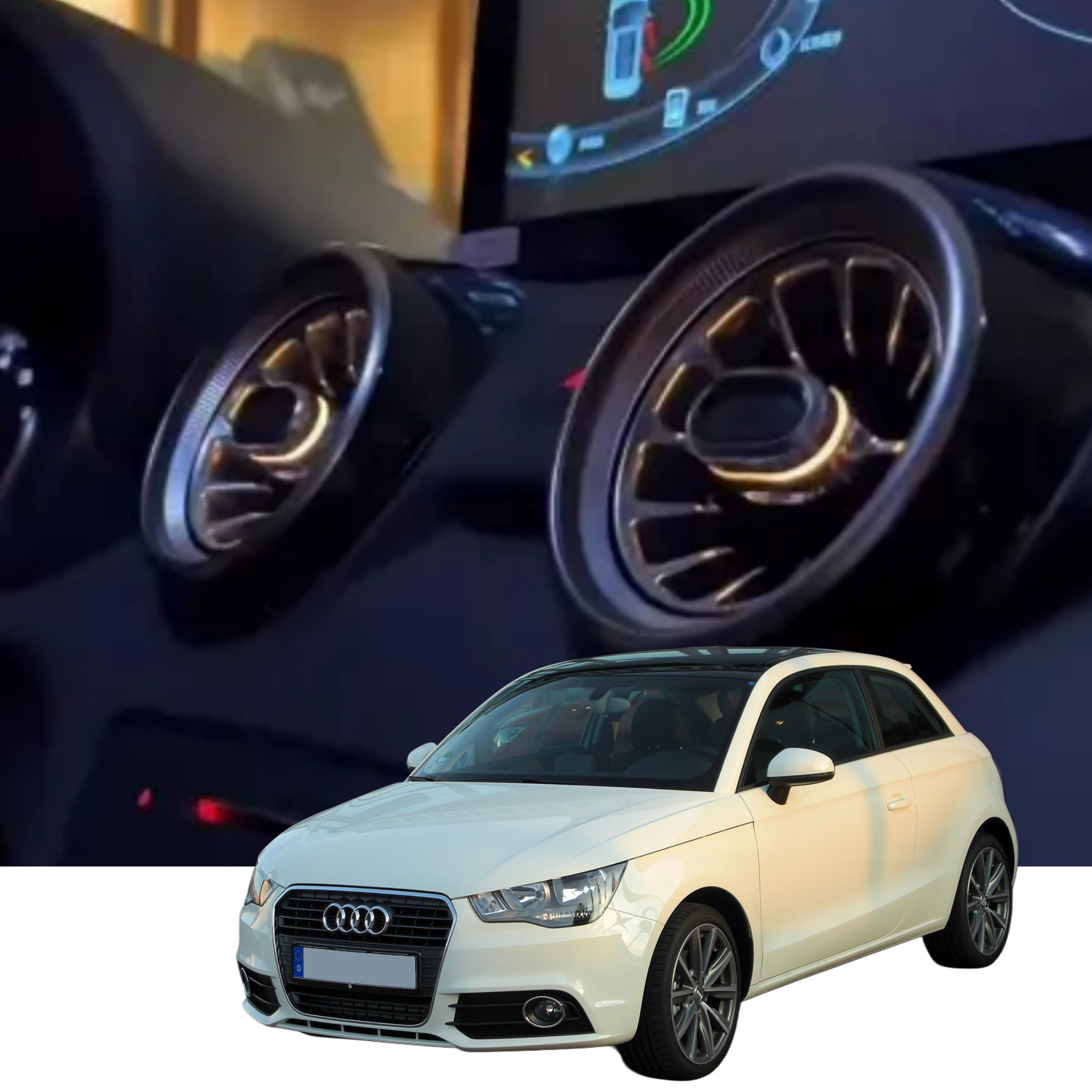 Ambient Light per Audi A1 (2010-2018), 64 Colori RGB