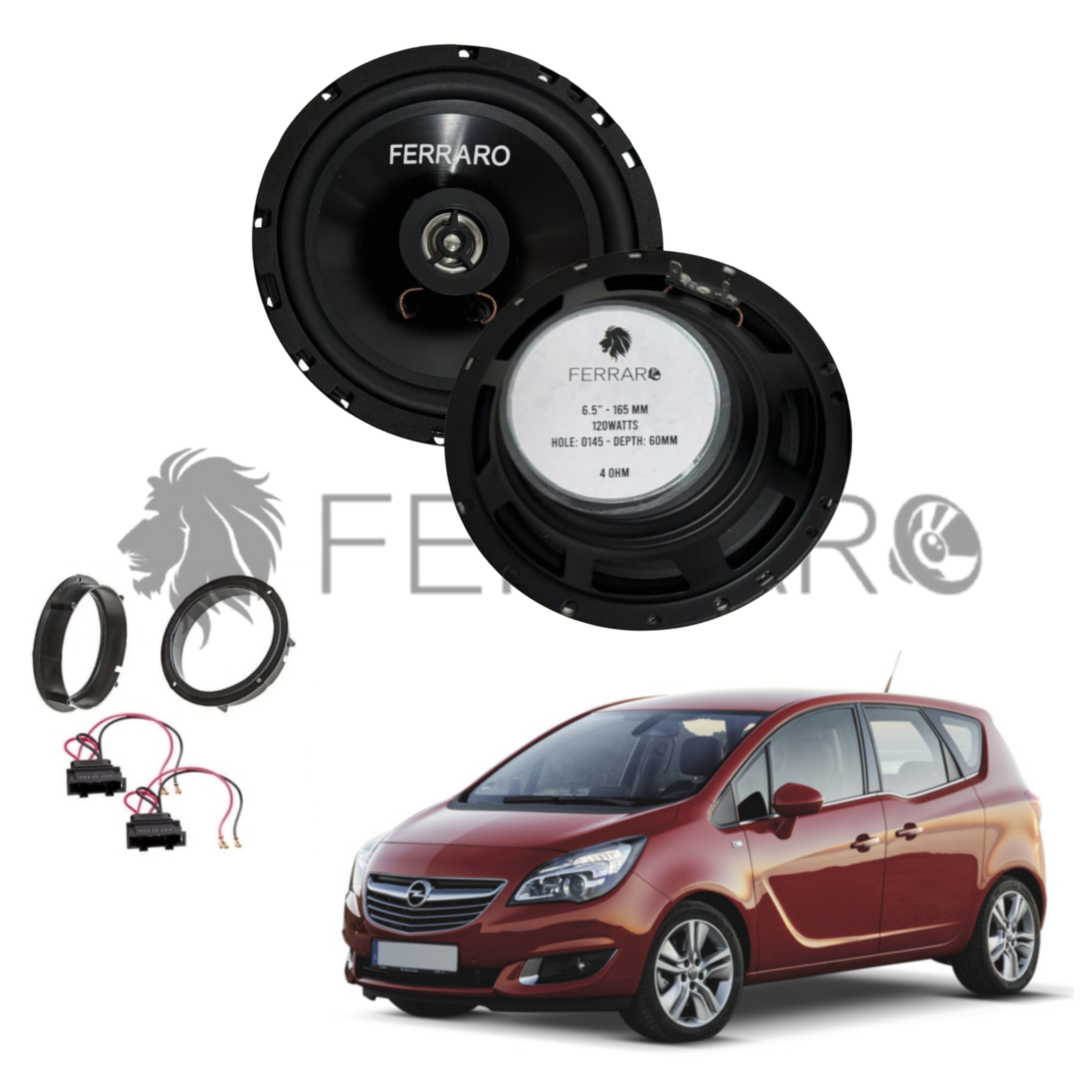 FerraroStore Kit 2 Altoparlanti | ASC-652PC | Ant o Post | Opel Meriva B (2010-2017)