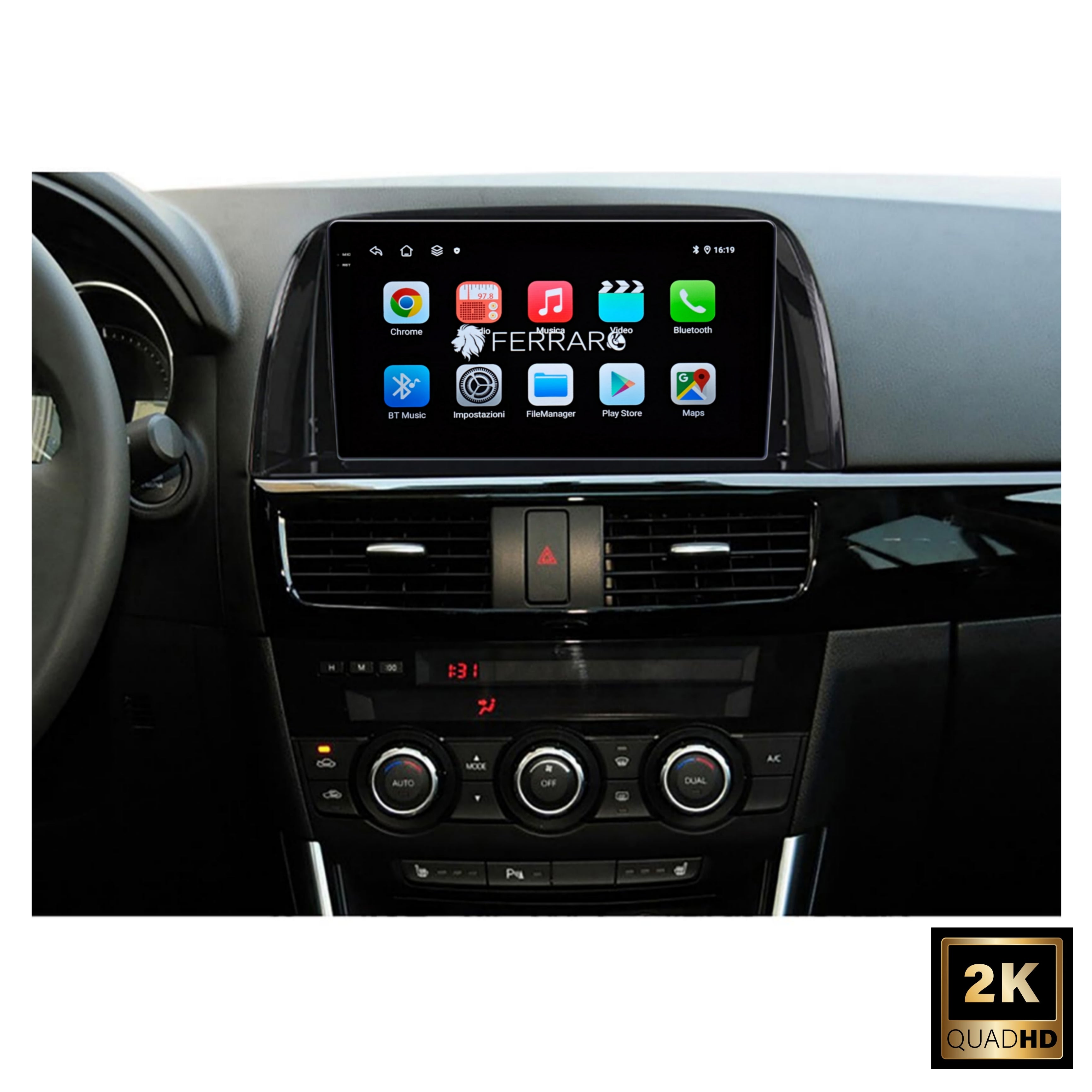 Autoradio per Mazda CX5, CX-5 10.1" 2K | 2012-2017 | Android | Bluetooth | CarPlay | Android Auto | 4/64GB Ram