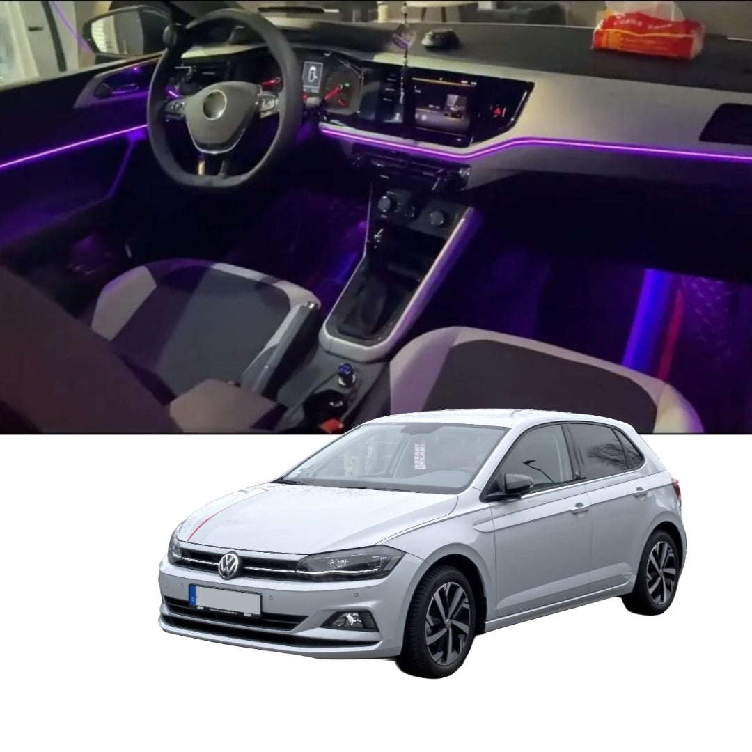 Ambient Light per Volkswagen Polo MK6 (2018>), 64 Colori RGB