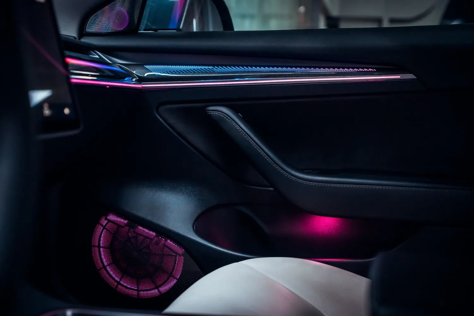 Ambient Light per Tesla Model 3/Y (2021-2023), 64 Colori RGB